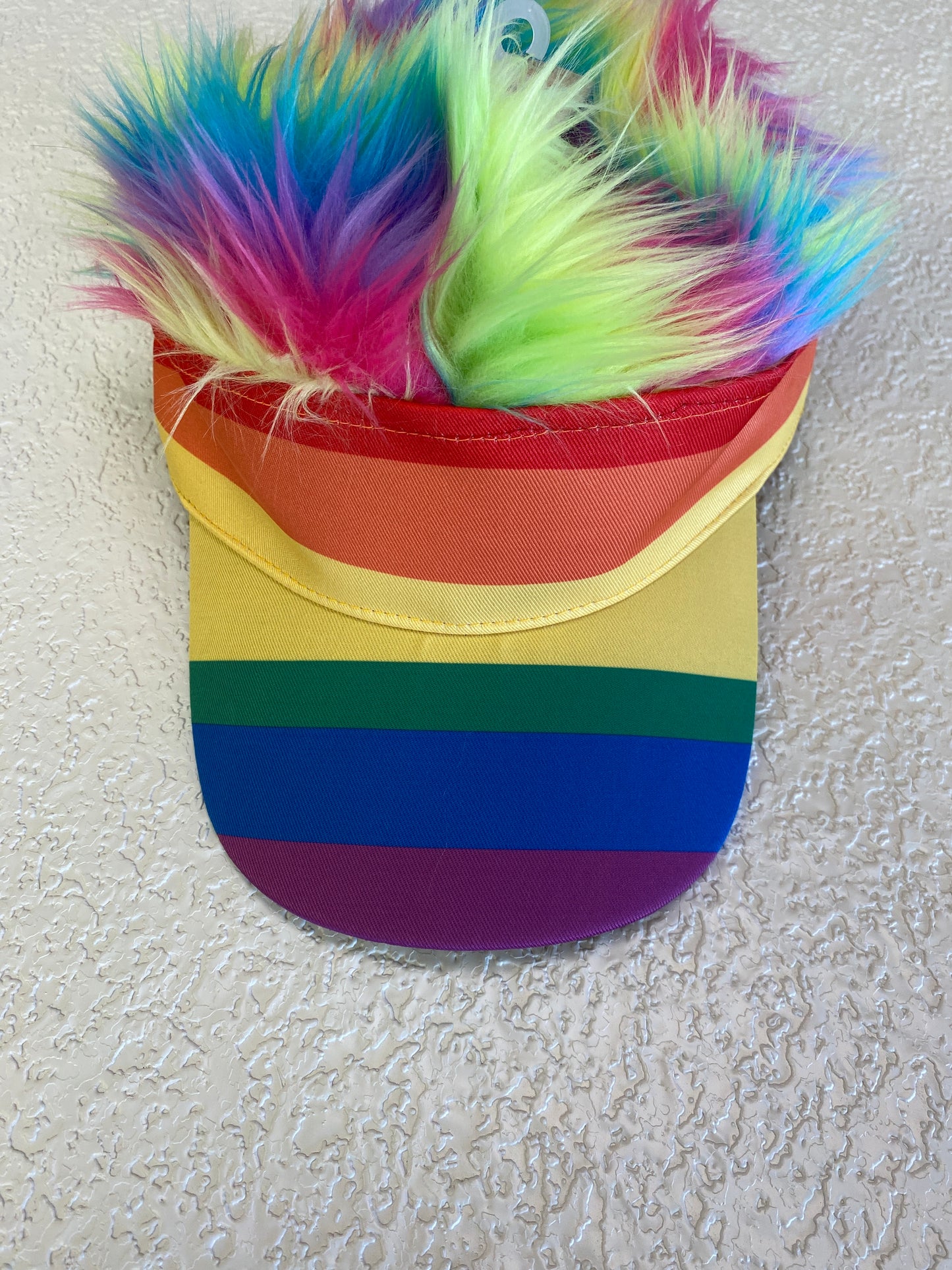 RAINBOW FAUX FUR HAT