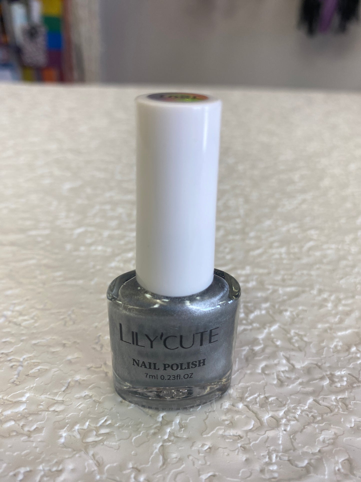 METALLIC SILVER NAIL POLISH