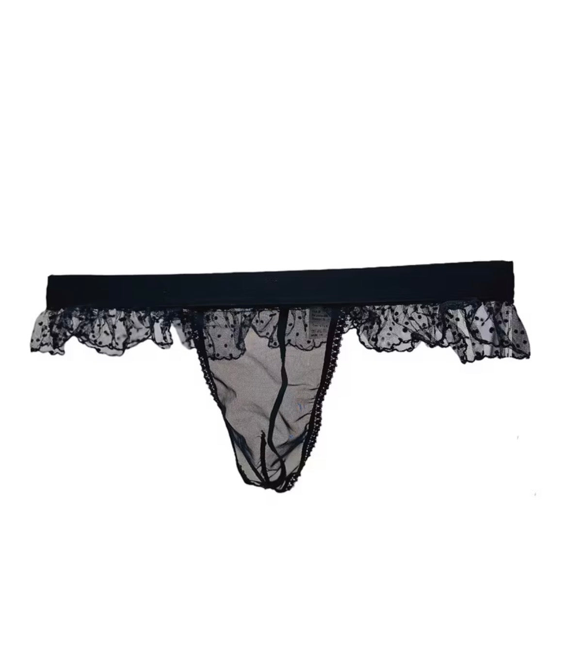 MENS SHEER LINGERIE BLACK ONE SIZE
