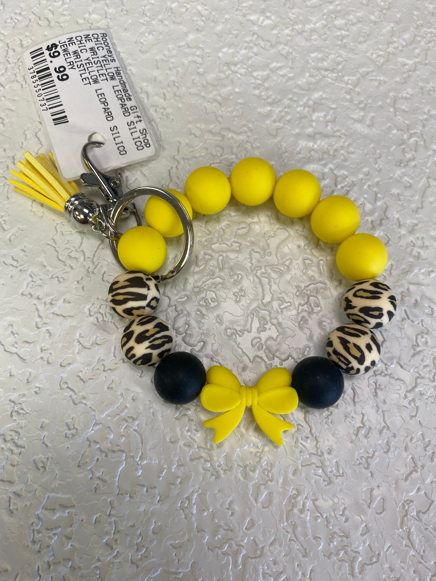 CHIC YELLOW LEOPARD SILICONE WRISTLET