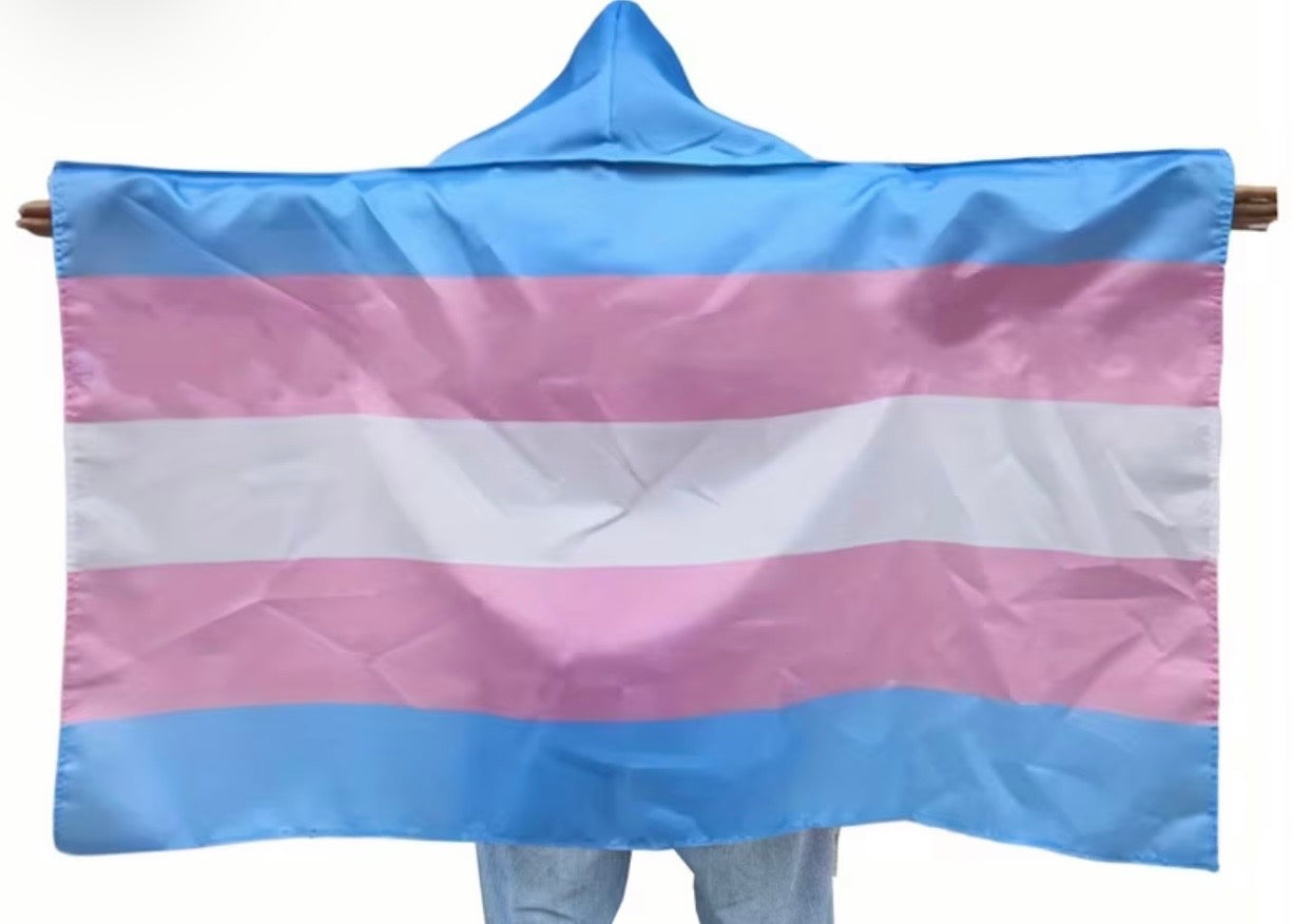 TRANS PRIDE FLAG CAPE 3X5