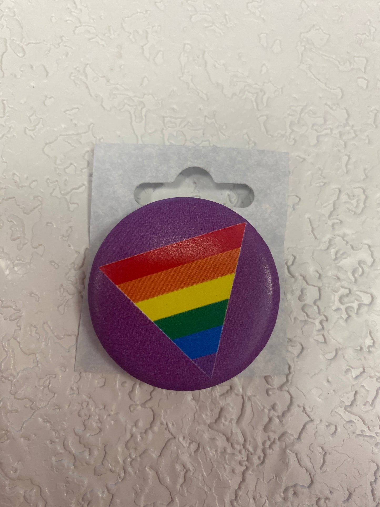RAINBOW TRIANGLE BUTTON