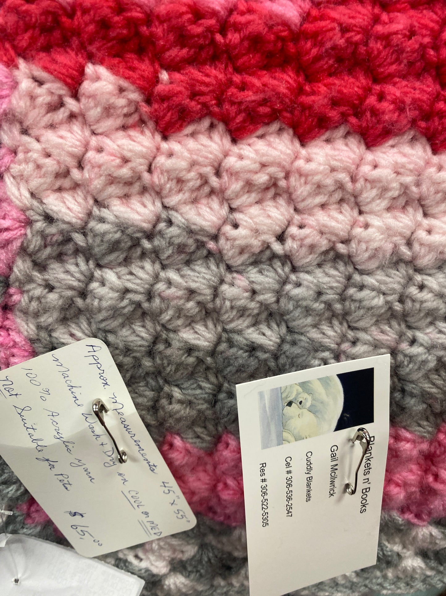 COLOUR LINES KNIT BLANKET