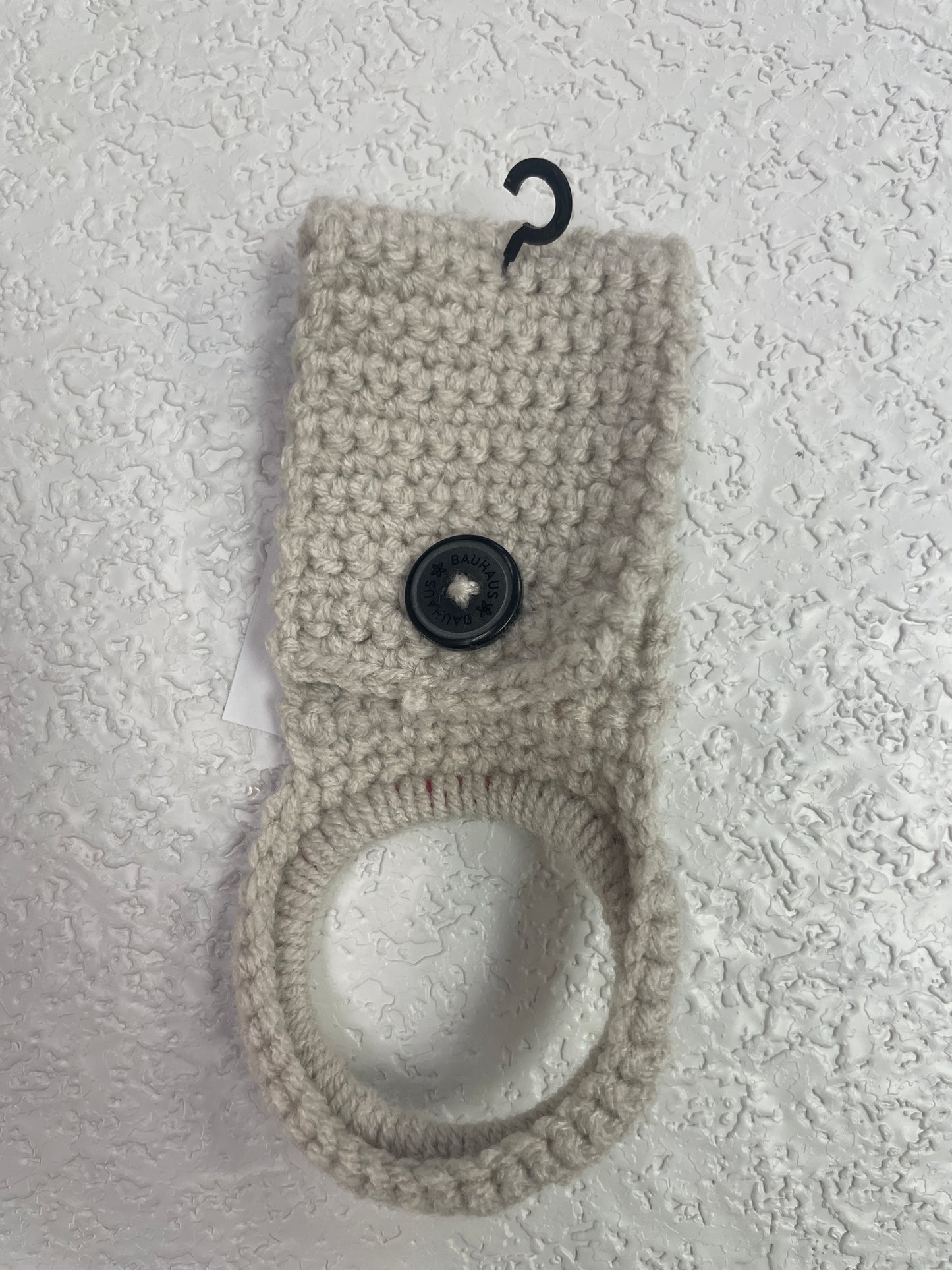 TEATOWEL HOLDER MUSHROOM BLACK BUTTON
