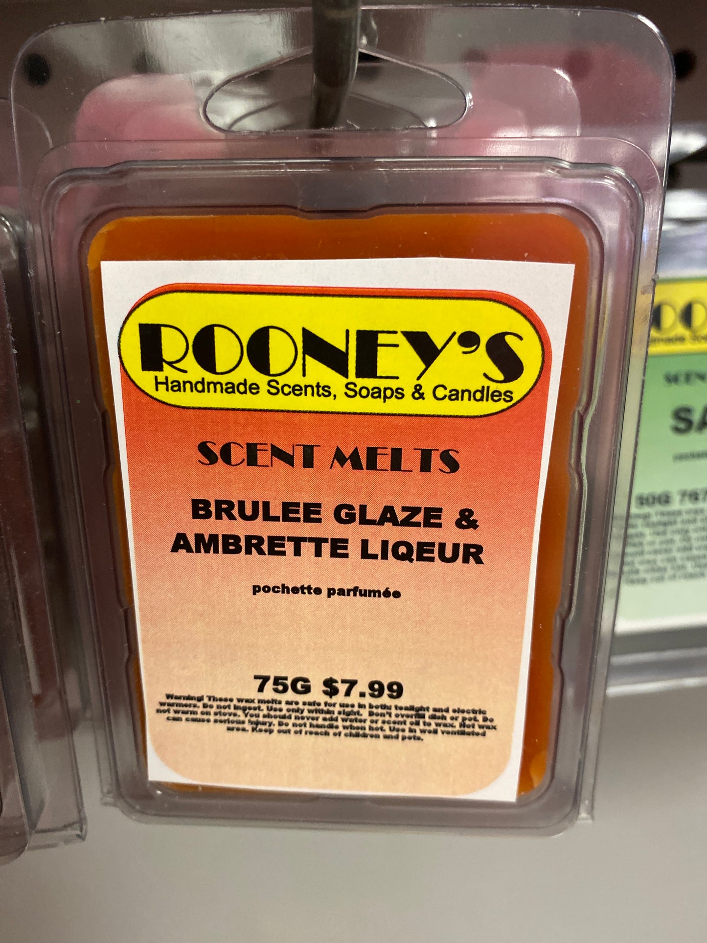BRULEE GLAZE & AMBRETTE LIQEUR SCENT MELTS
