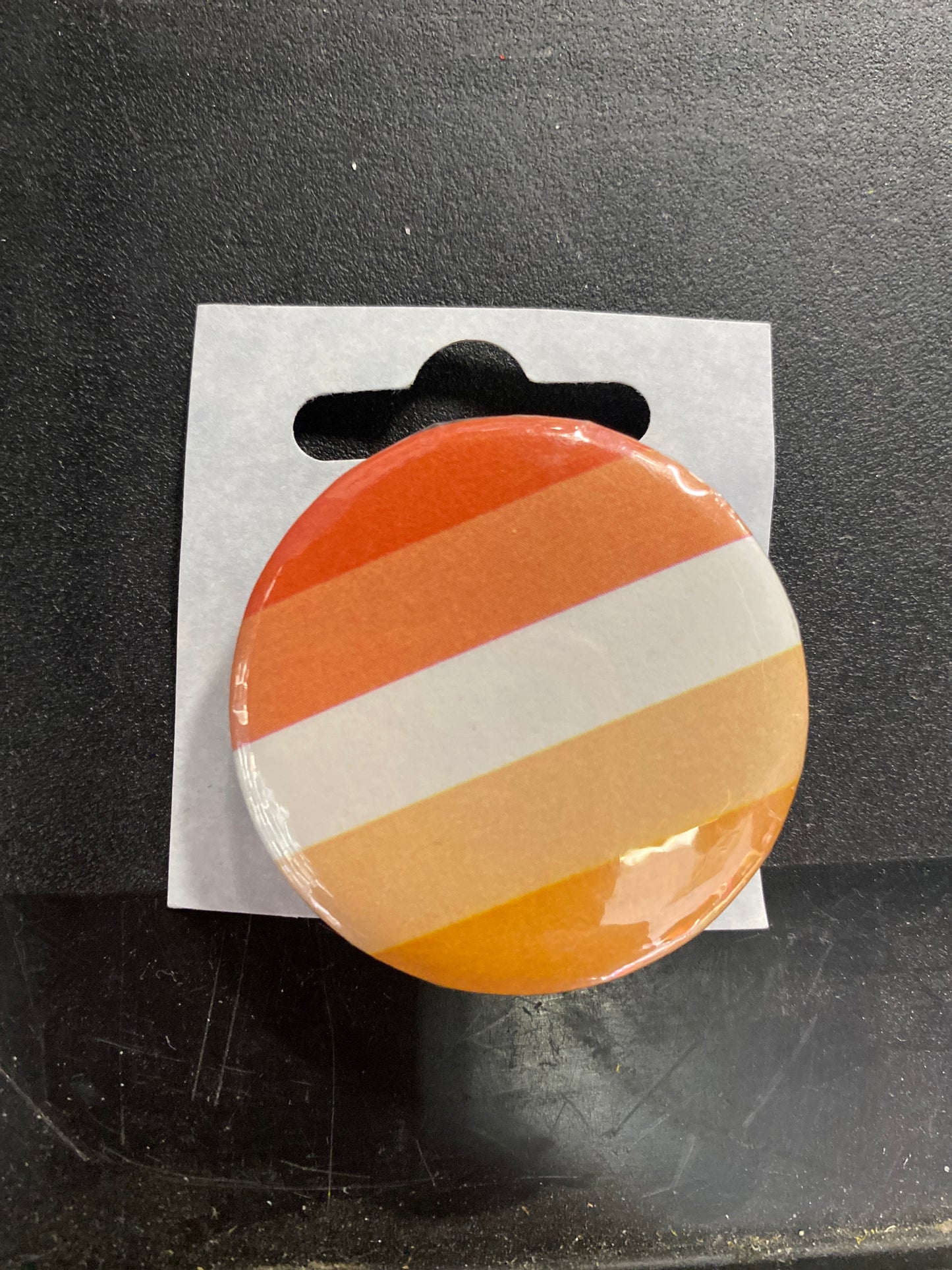 LESBIAN ORANGE BUTTON