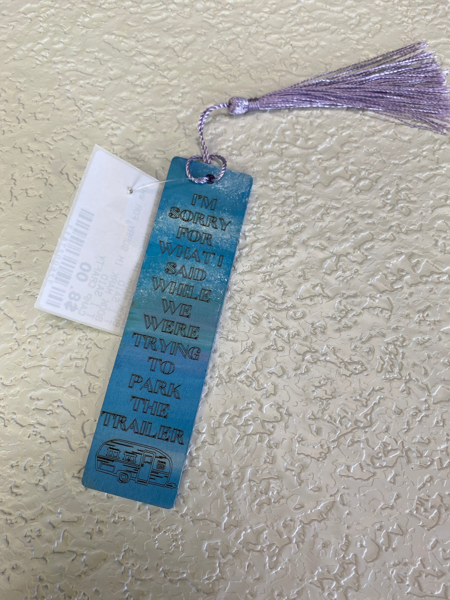 BOOK MARK IM SORRY FOR WHAT I SAID