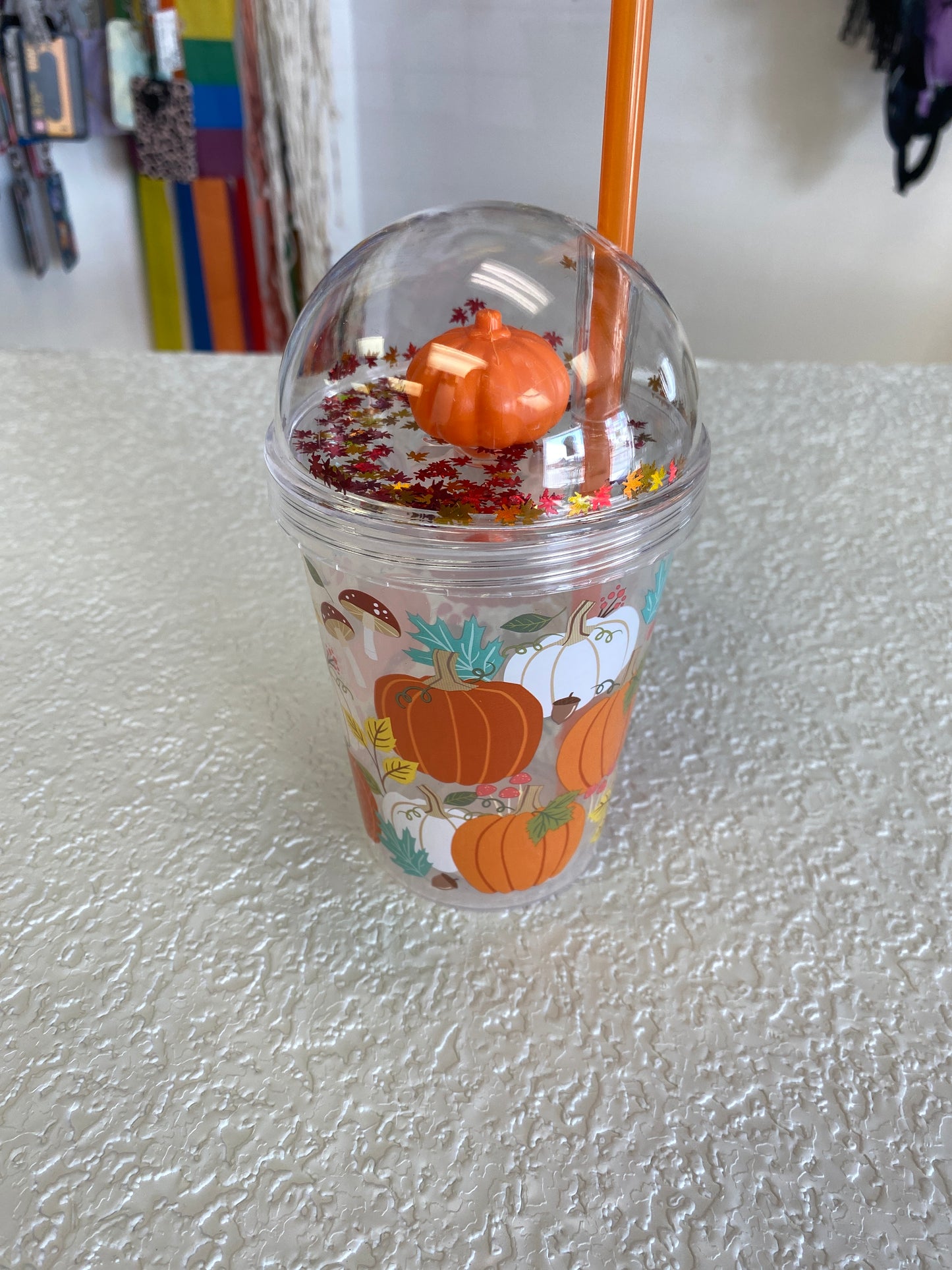 HARVEST DOME CUP W STRAW