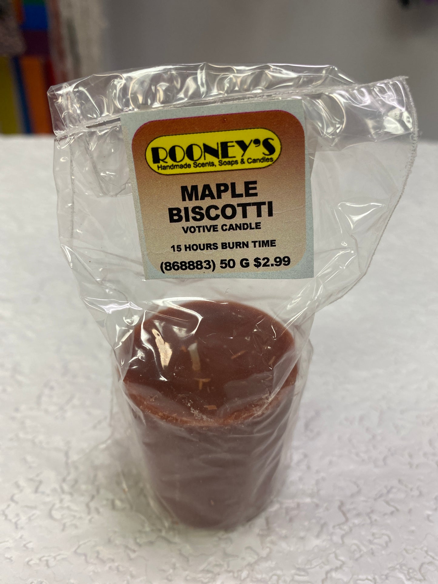 MAPLE BISCOTTI VOTIVE CANDLE