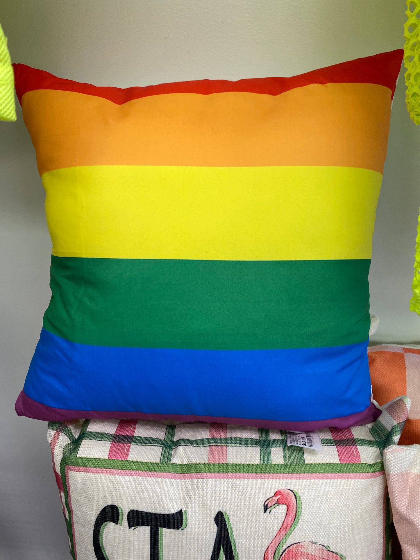 RAINBOW PRIDE FLAG PILLOW