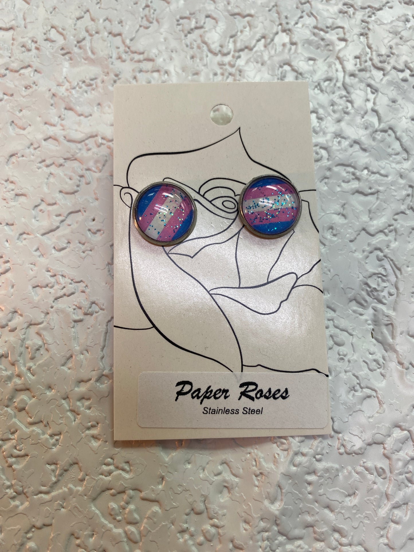 TRANS GLITTER PRIDE EARRINGS