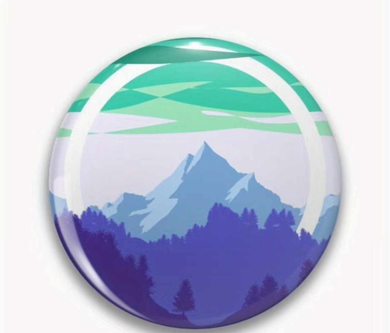 GAY MEN PRIDE LANDSCAPE BUTTON