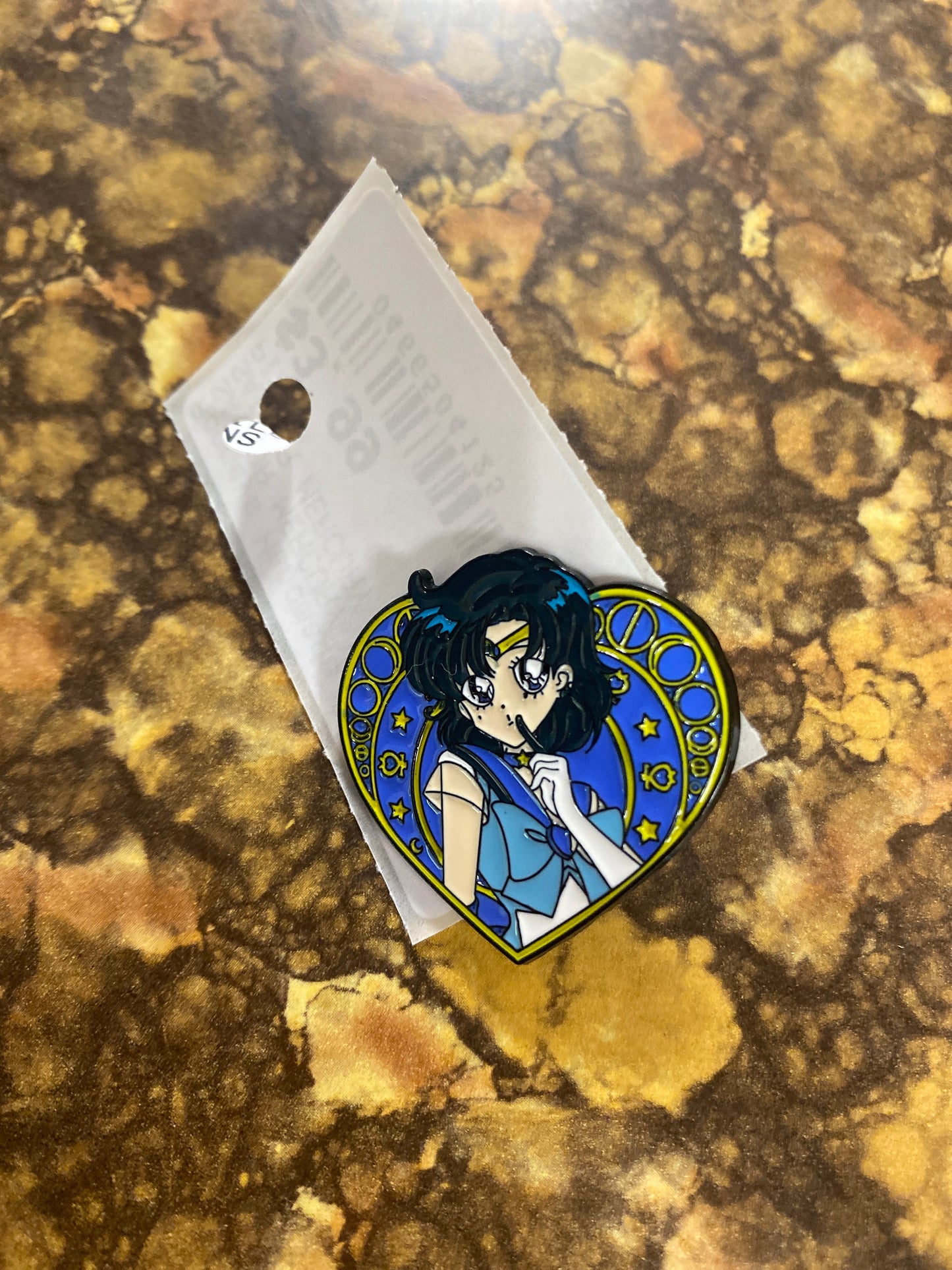 SAILOR MERCURY HEART PIN