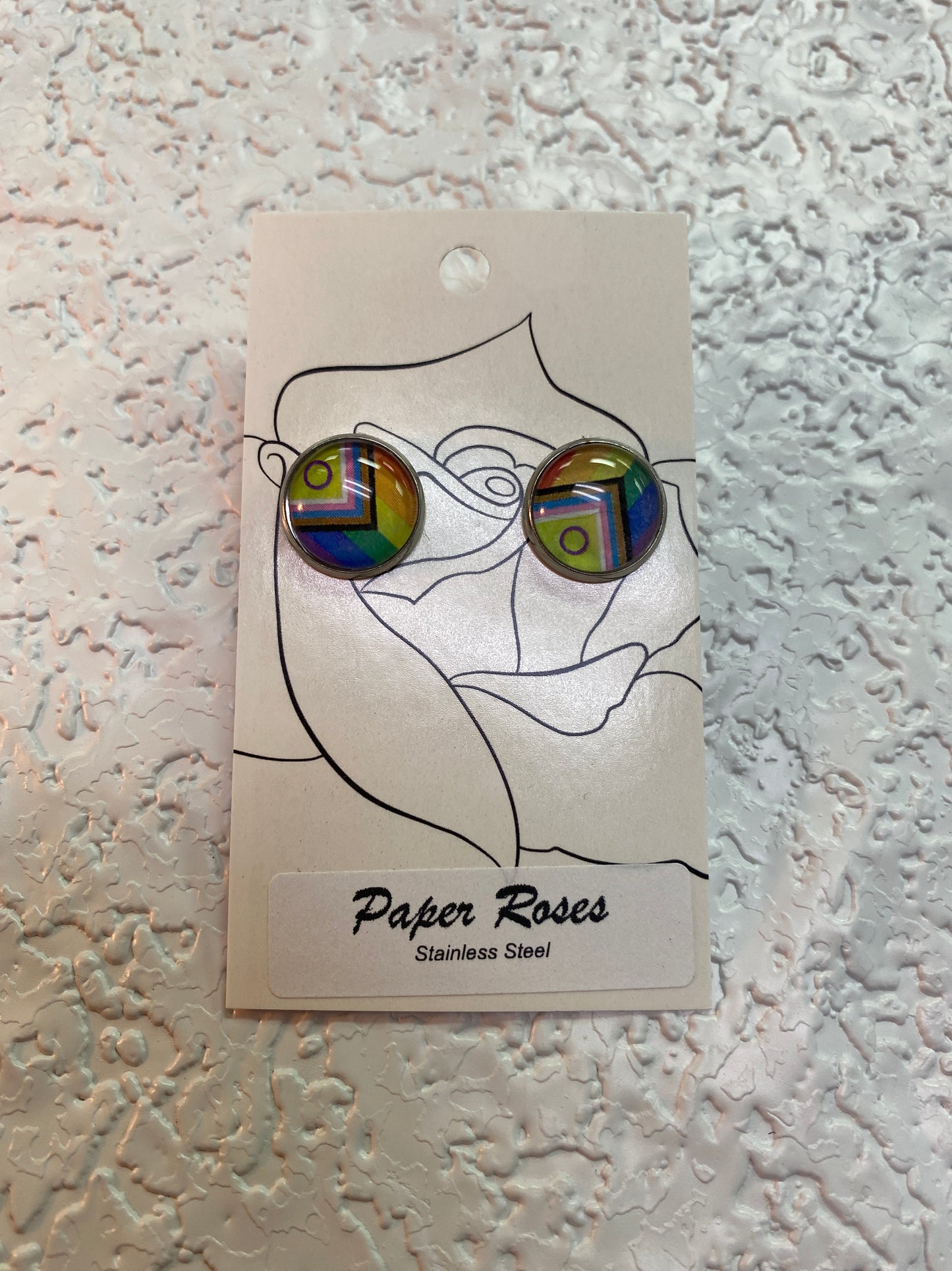 NEW PROGRESS FLAG EARRINGS