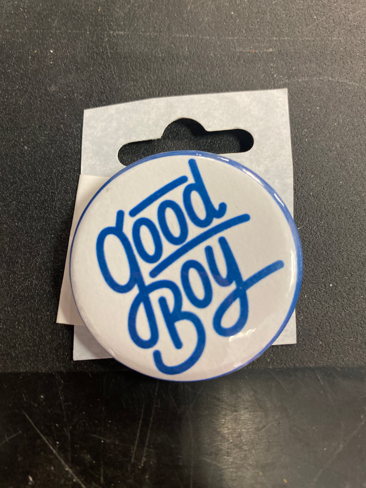GOOD BOY BUTTON