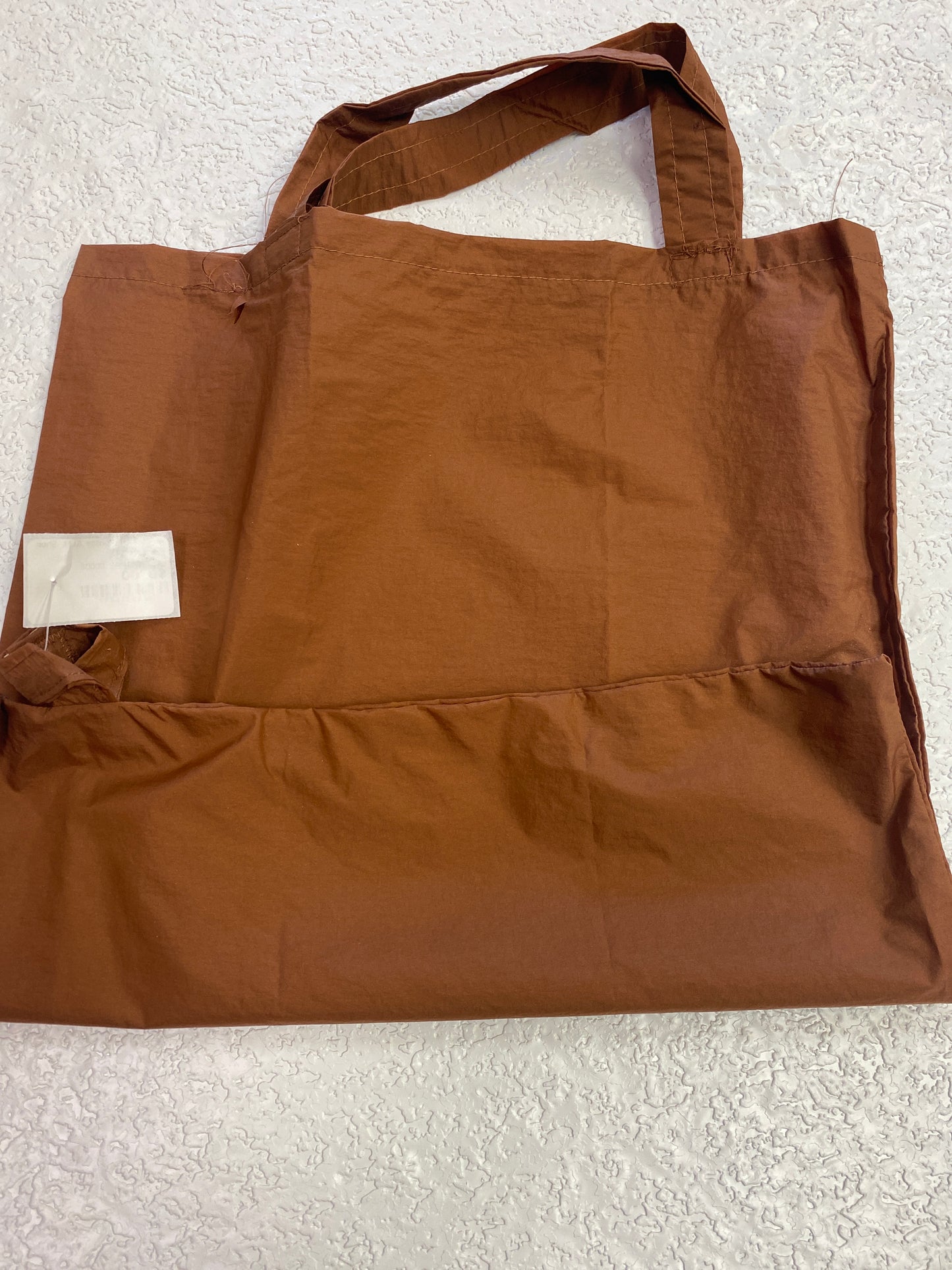 BROWN BACK UP BAG