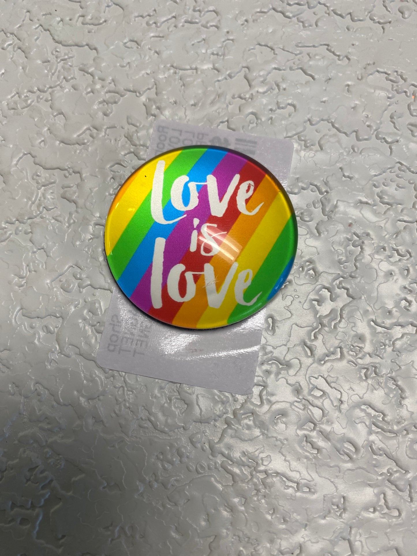 LOVE IS LOVE FRIDGE MAGNET