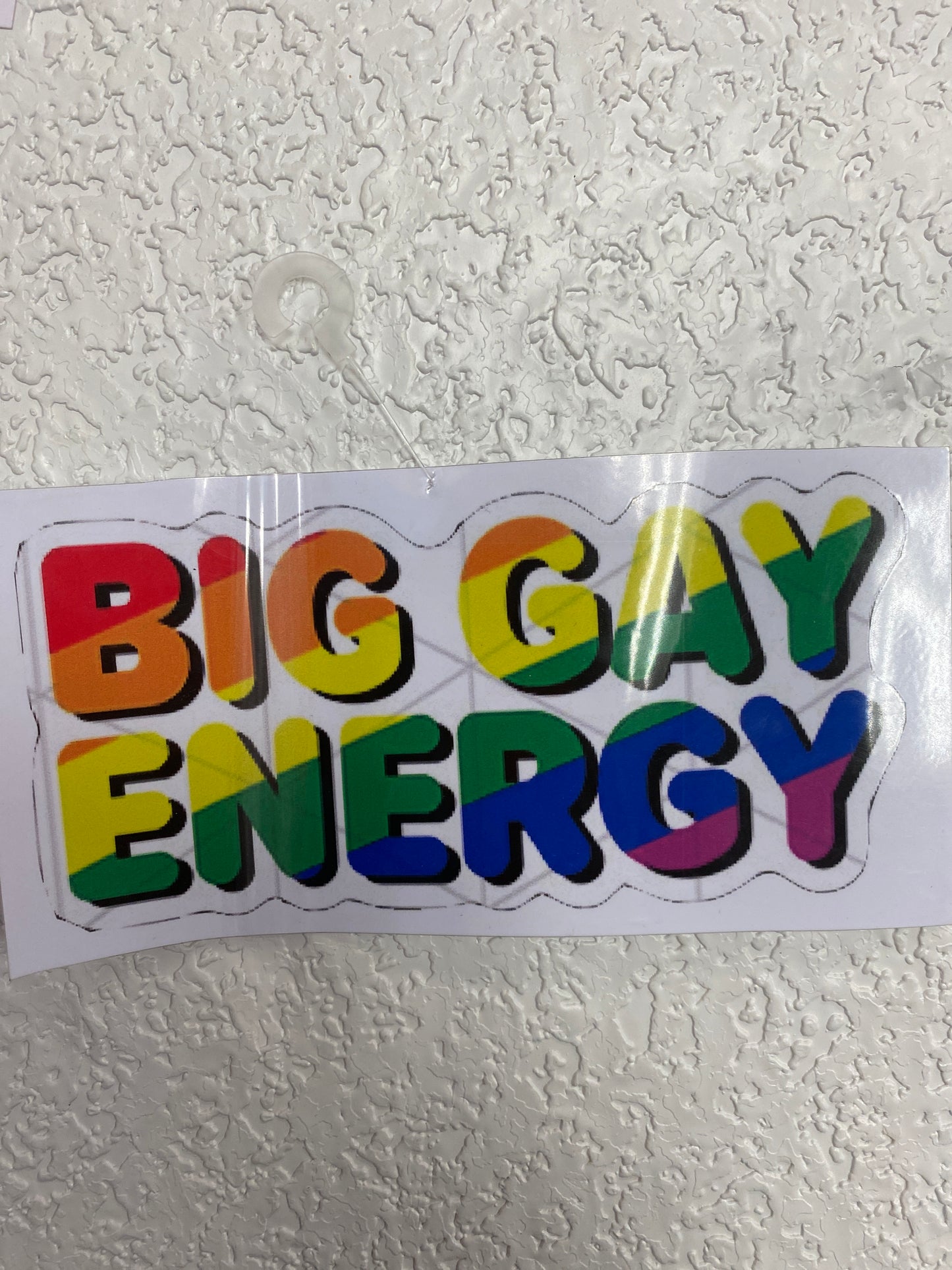 BIG GAY ENERGY VINYL STICKER