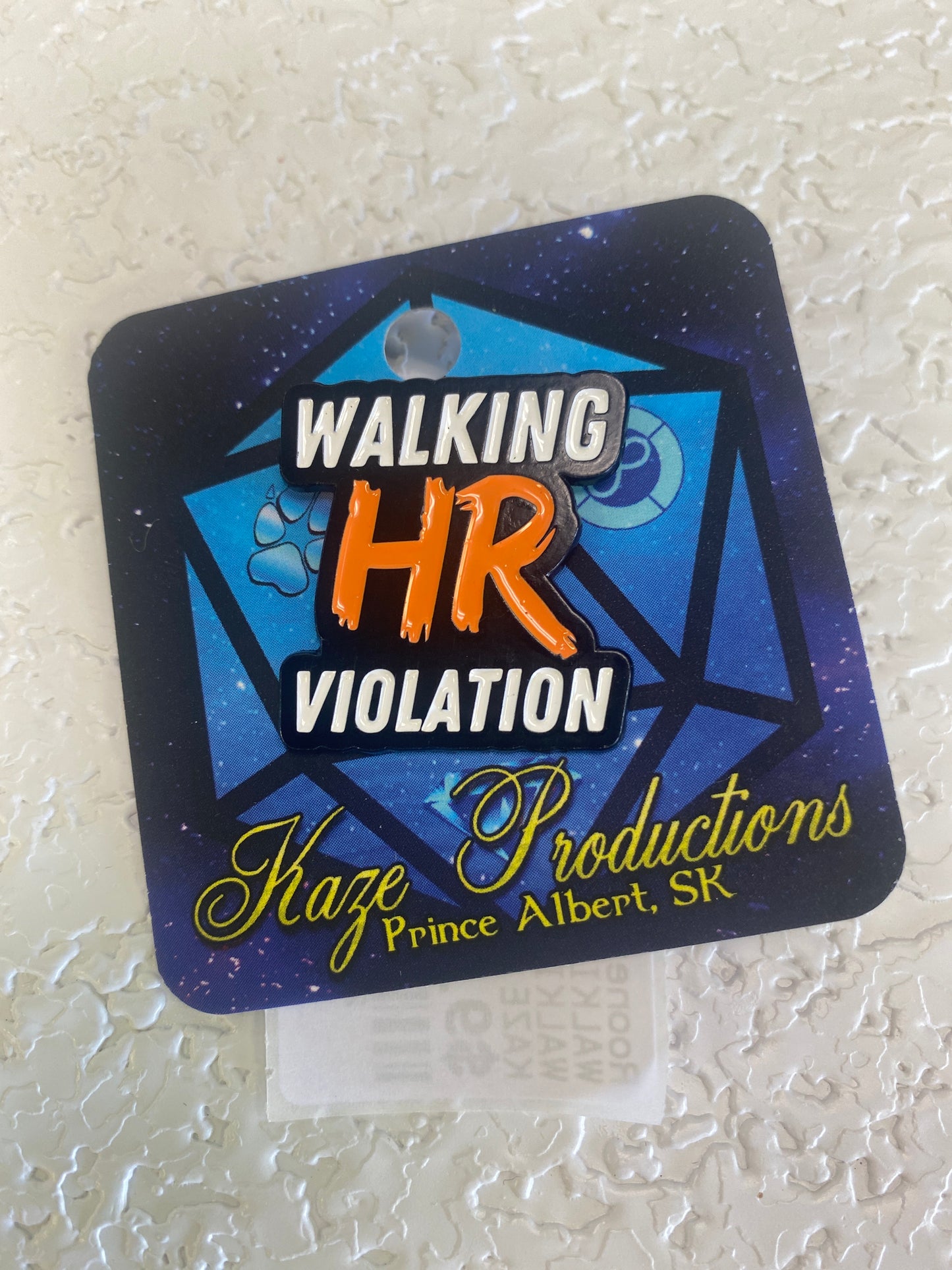 WALKING HR VIOLATION PIN