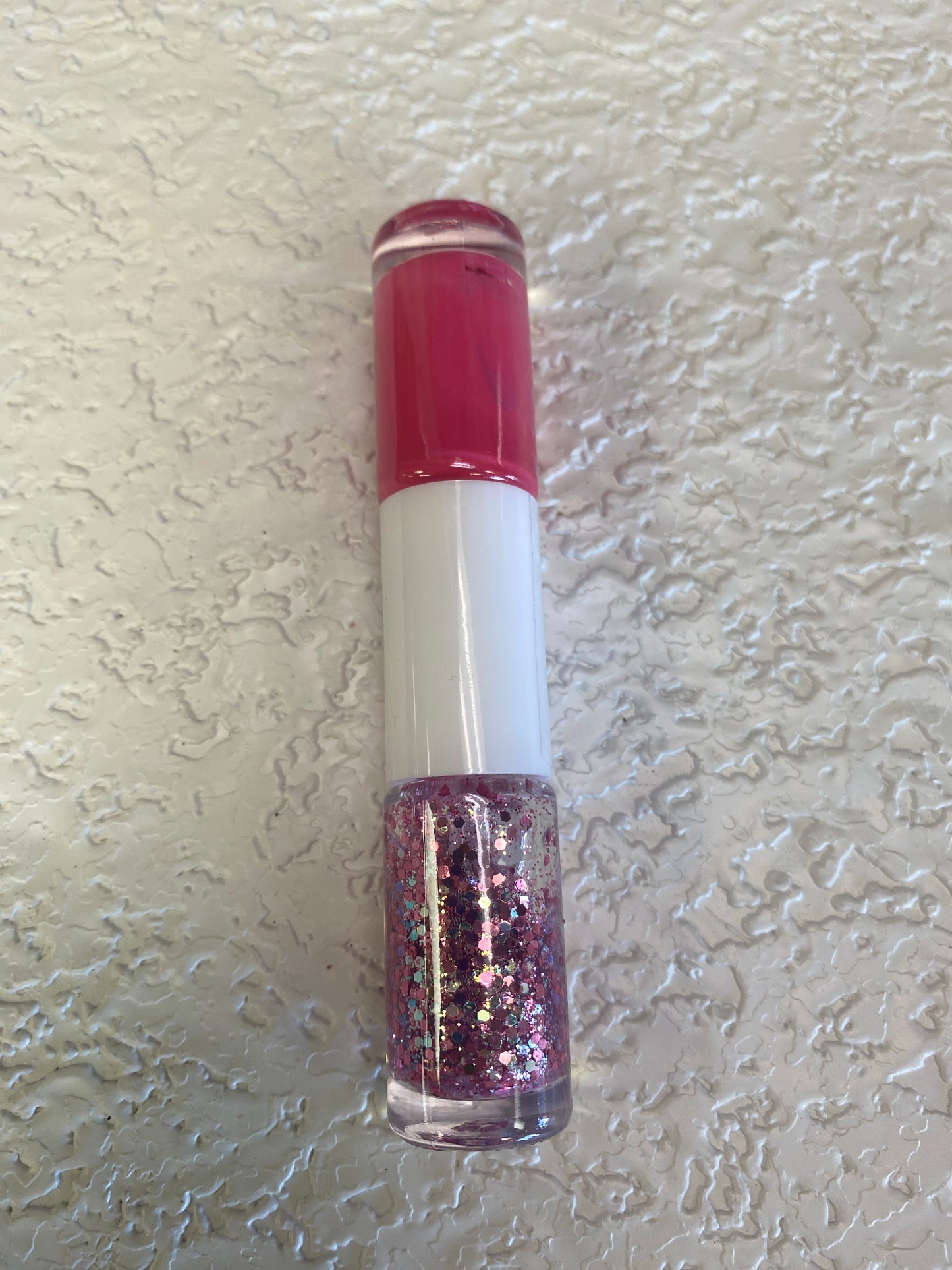 GLITTER NAIL POLISH FINE FLASH ROSE RED