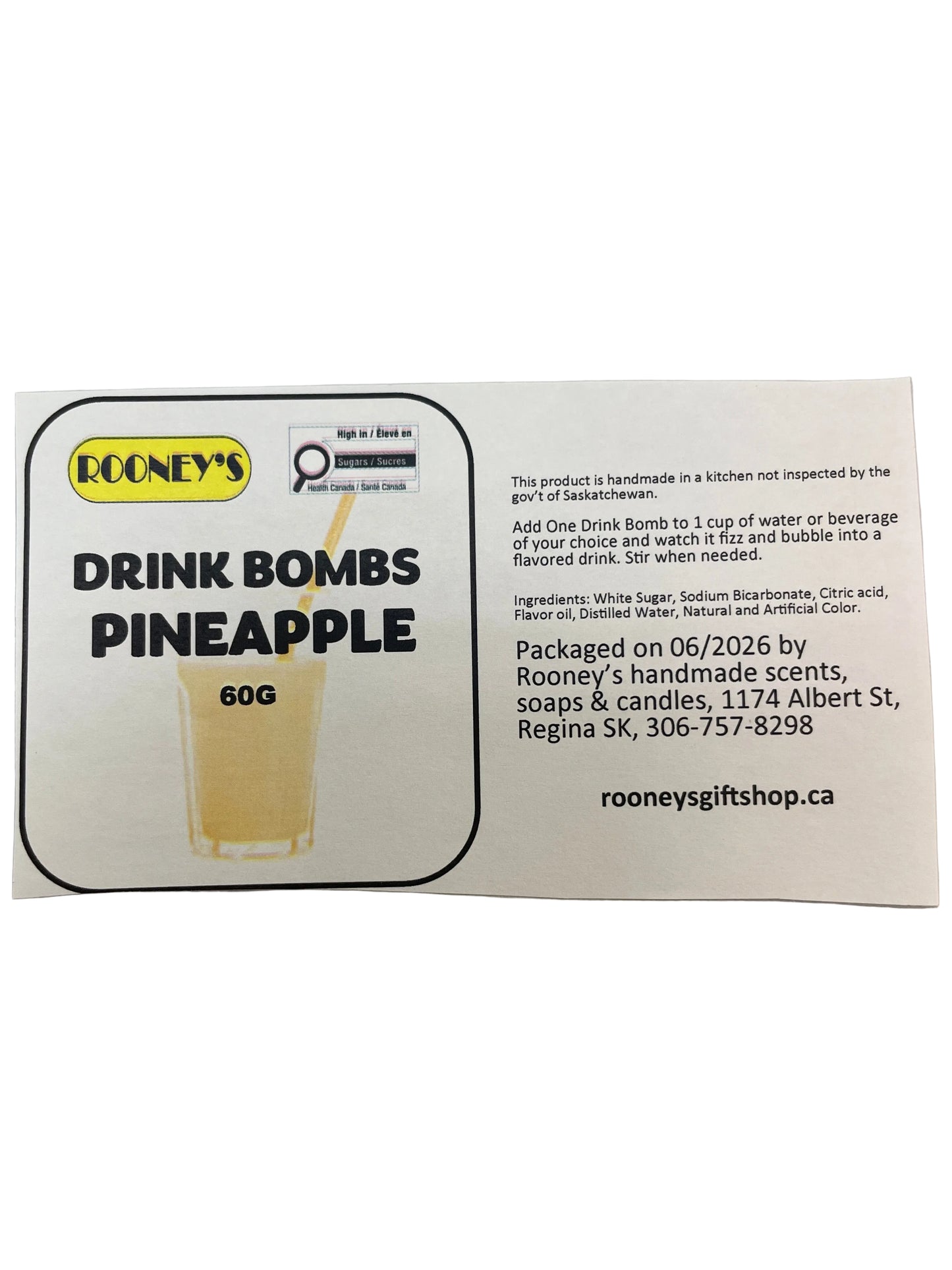 DRINK BOMBS PINEAPPLE 2 PACK
