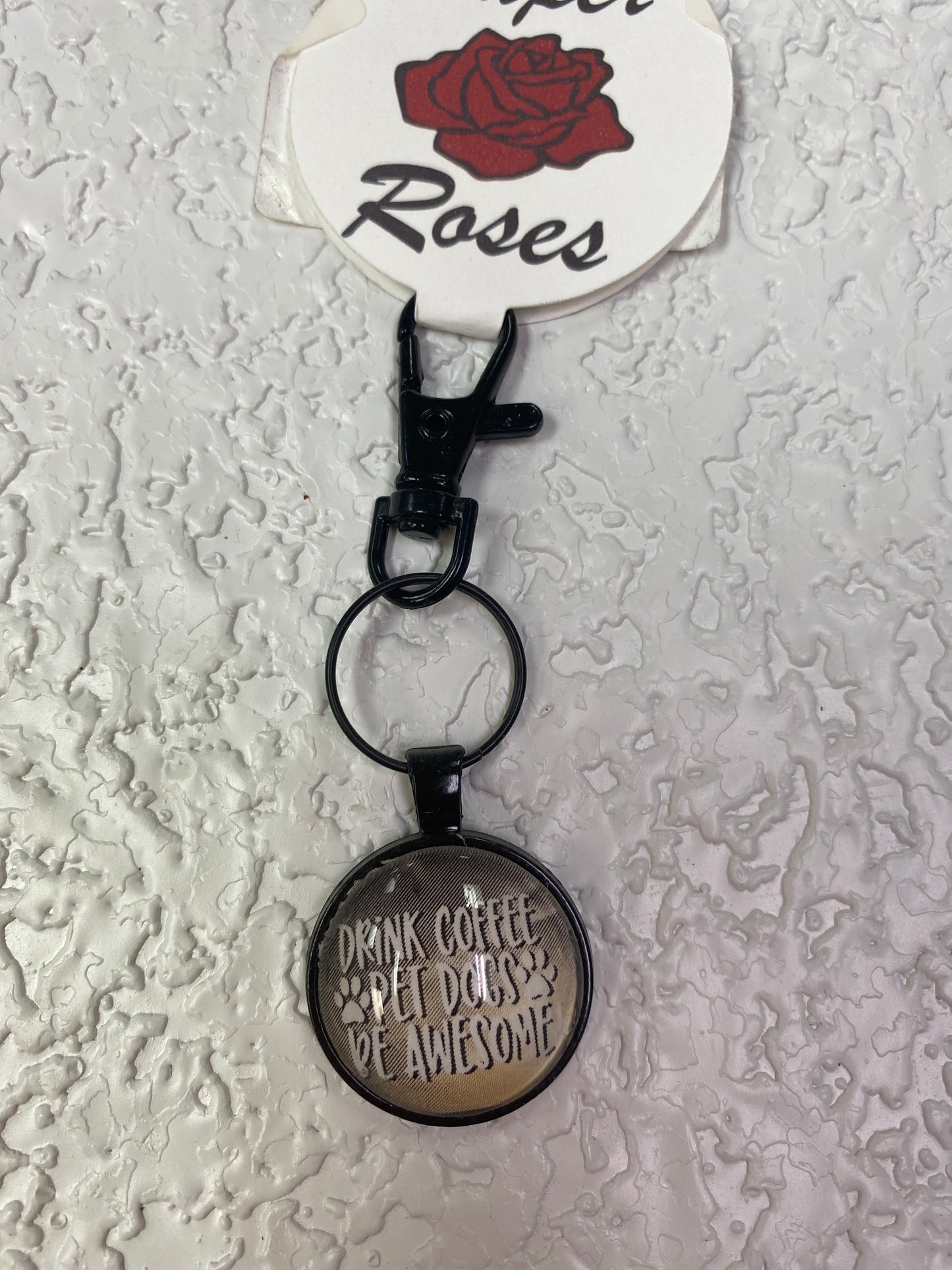 DRINK COFFEE BLACK KEYCHAIN