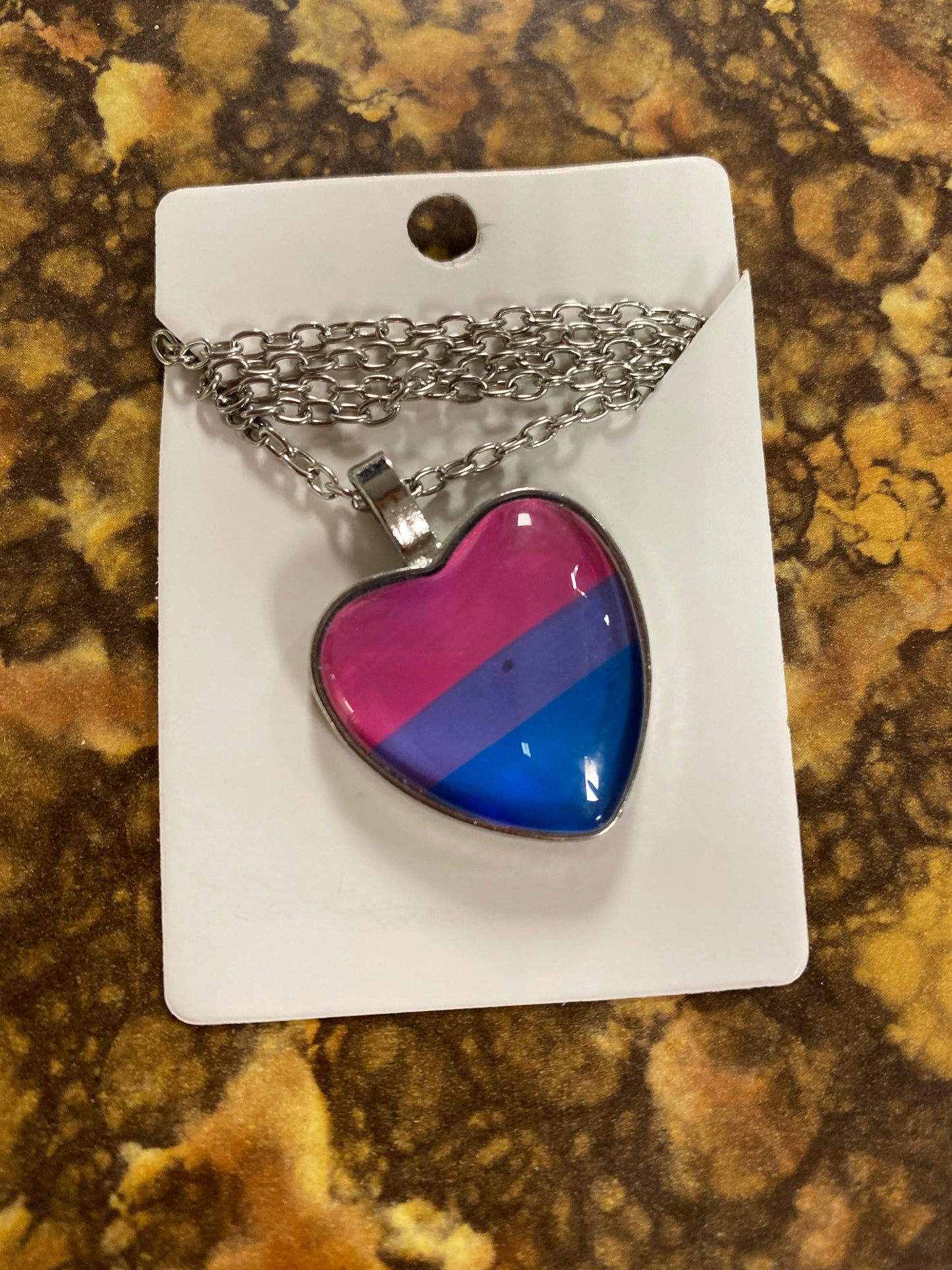 BI PRIDE HEART NECKLACE