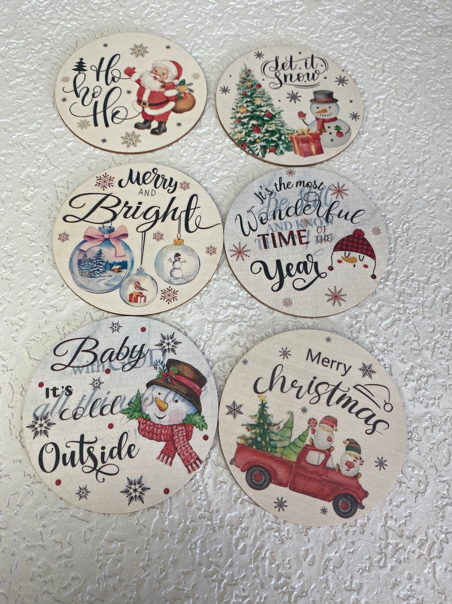 CHIRSTMAS COASTER ASSORTED