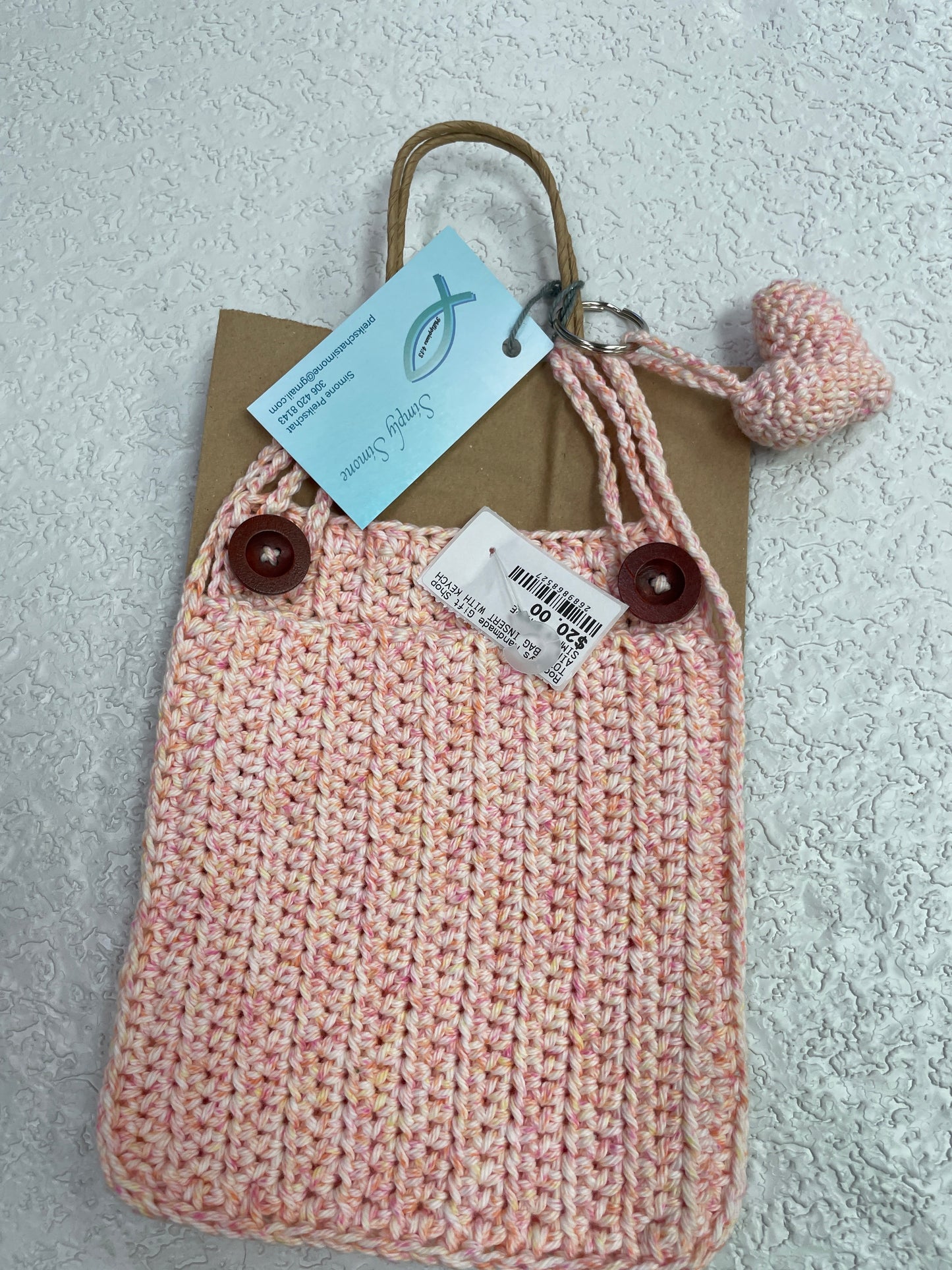 TOTE BAG INSERT WITH KEYCHAIN