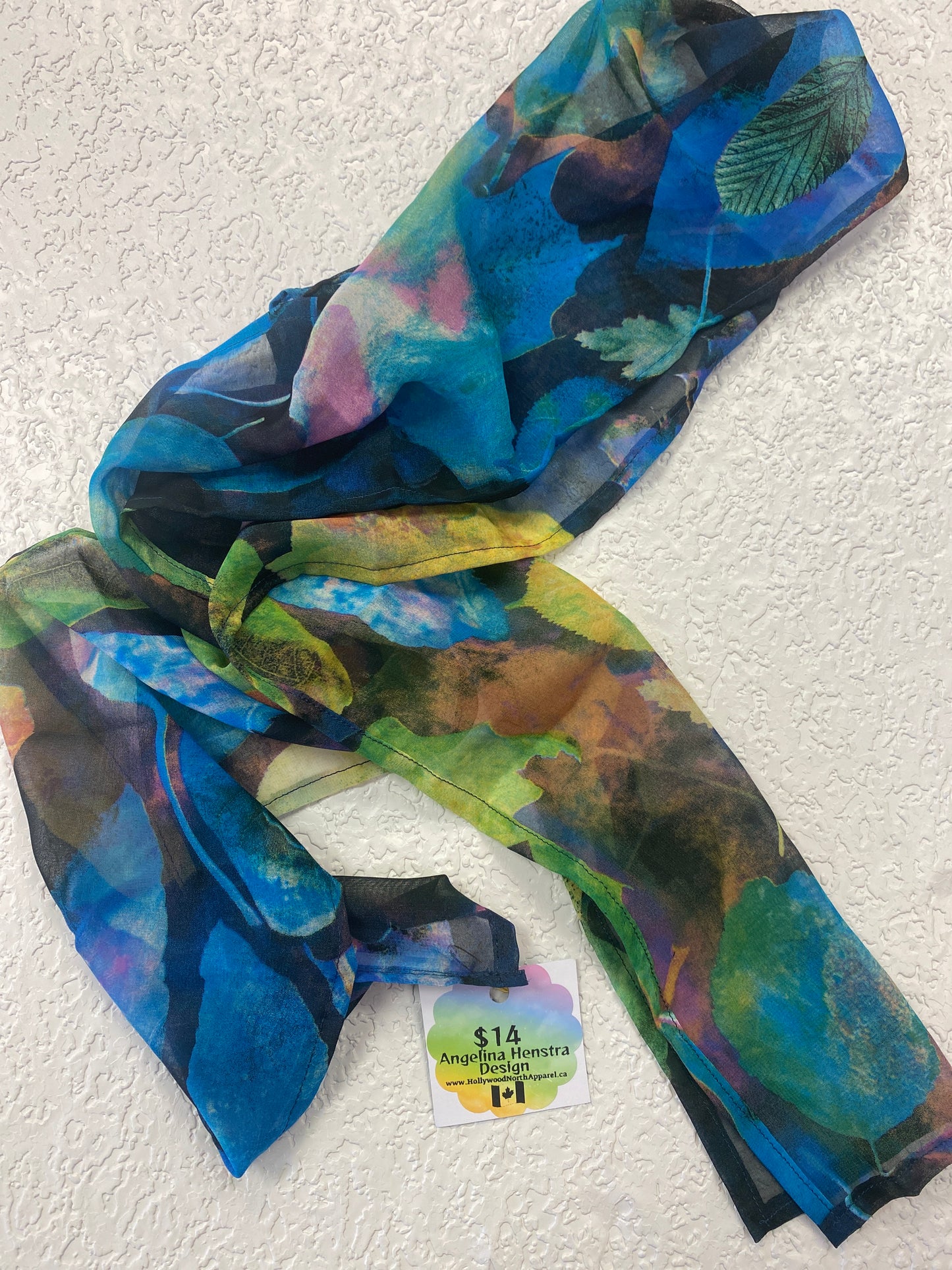 SCARVES GREEN BLUE NIGHT