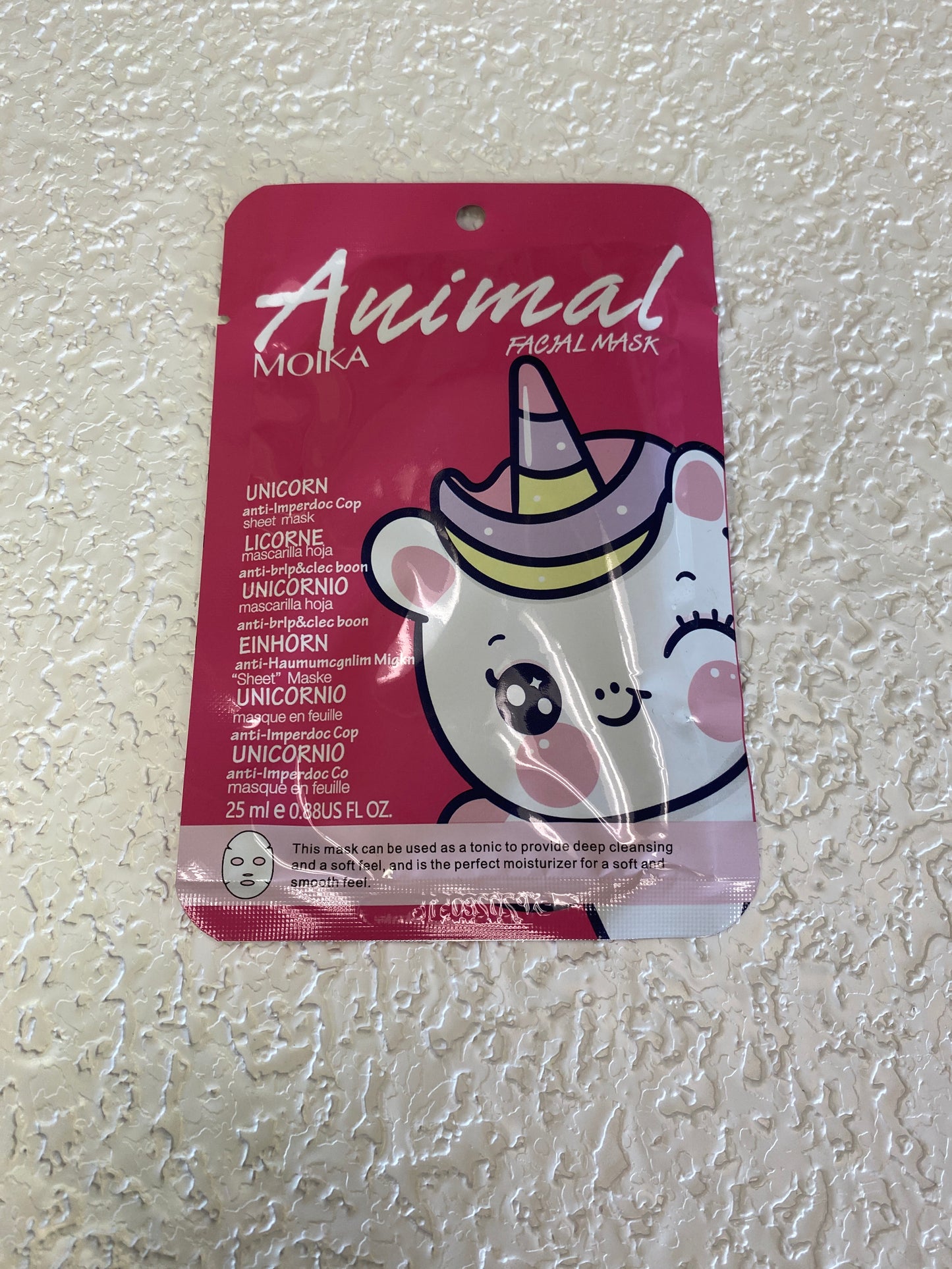 ANIMAL FACIAL MASK UNICORN