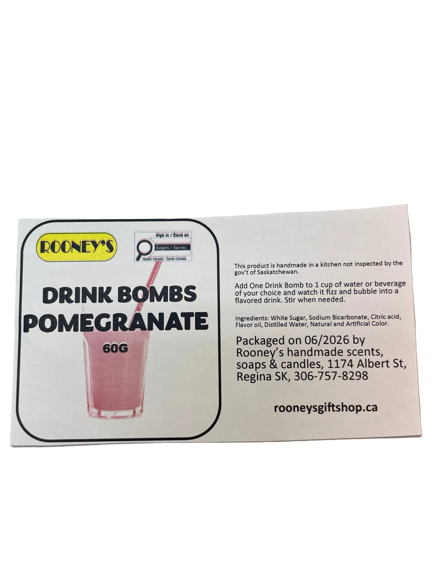 DRINK BOMBS POMEGRANATE 2 PACK