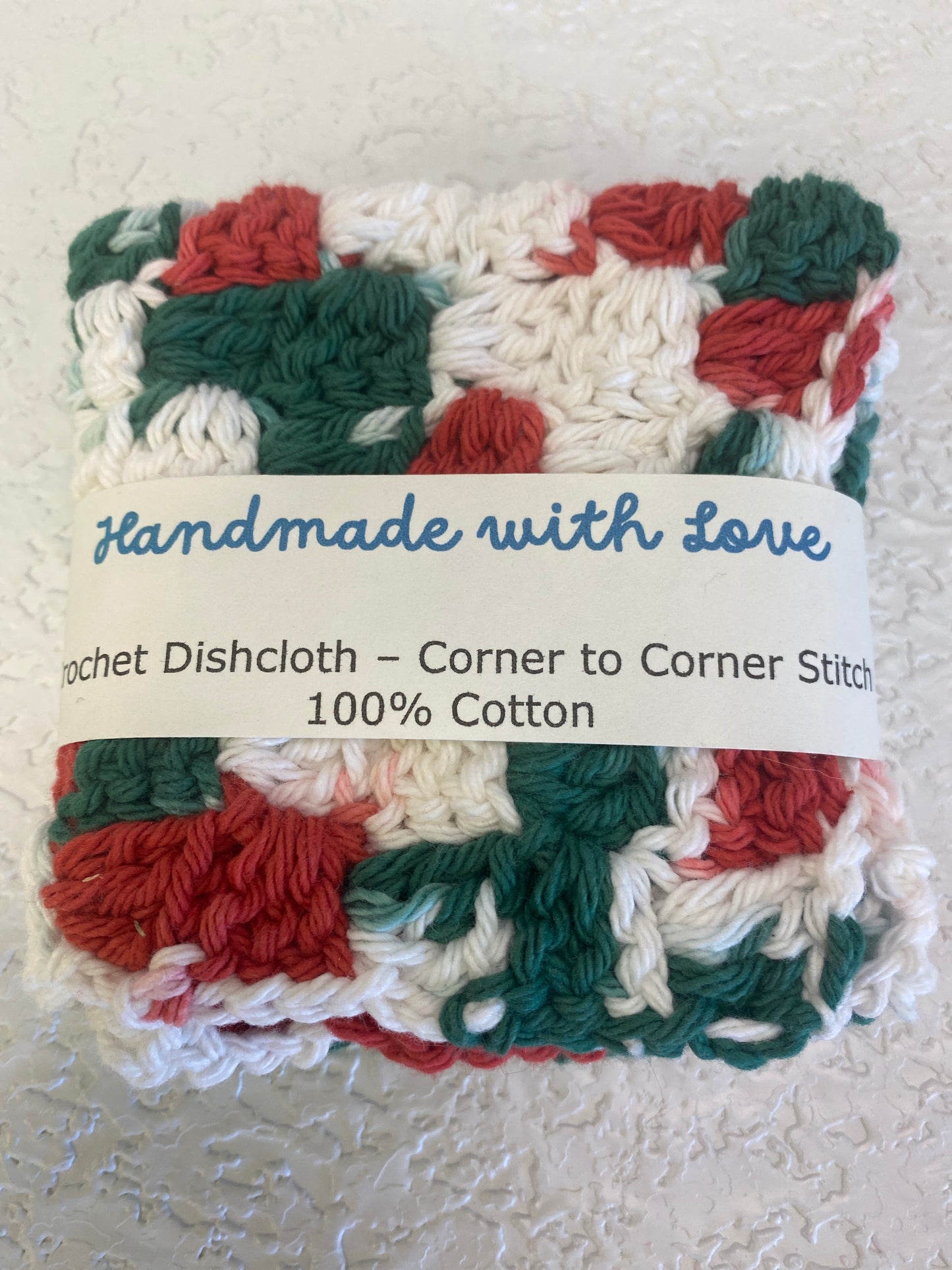 DISH CLOTH C2C CHRISTMAS