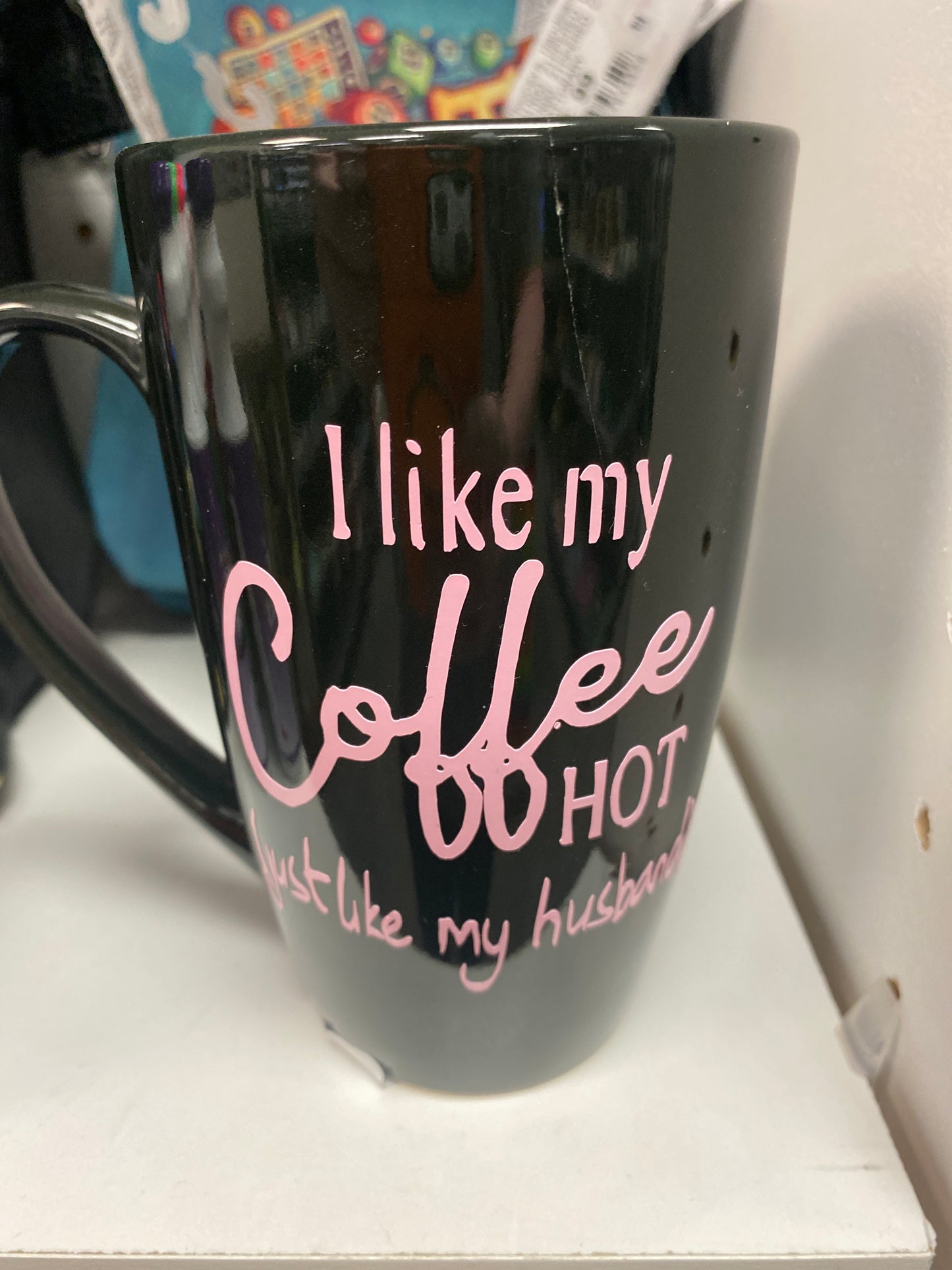 Black coffee mug like coffee hot