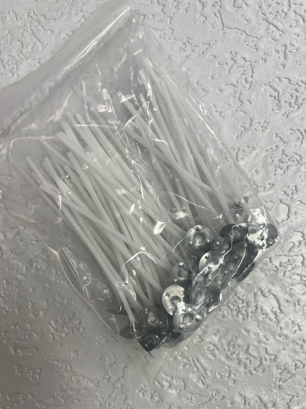 50PK PRE WAXED CANDLE WICKS 3.54 INCHES