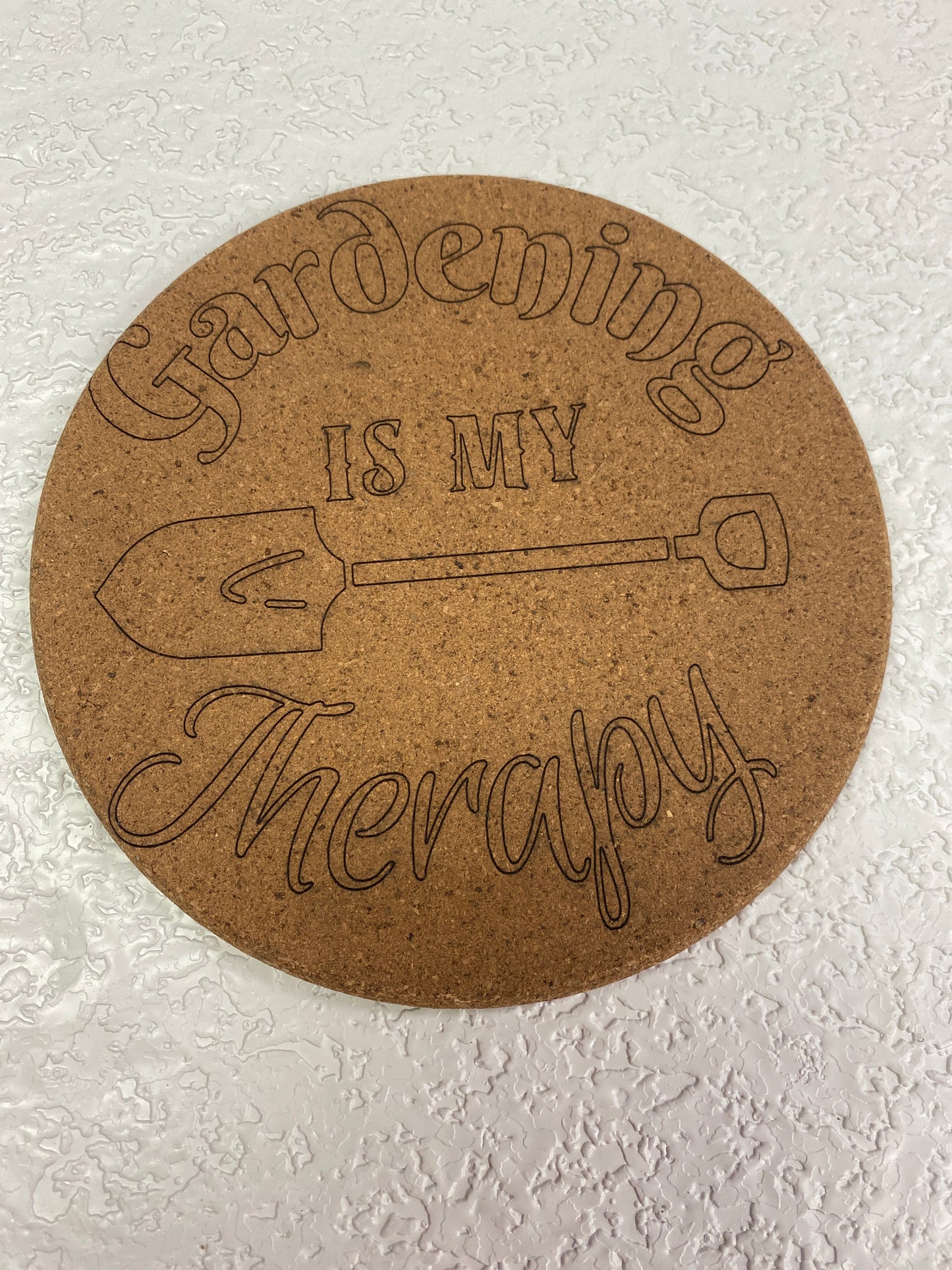 WOODEN ENGRAVED CORK TRIVETS