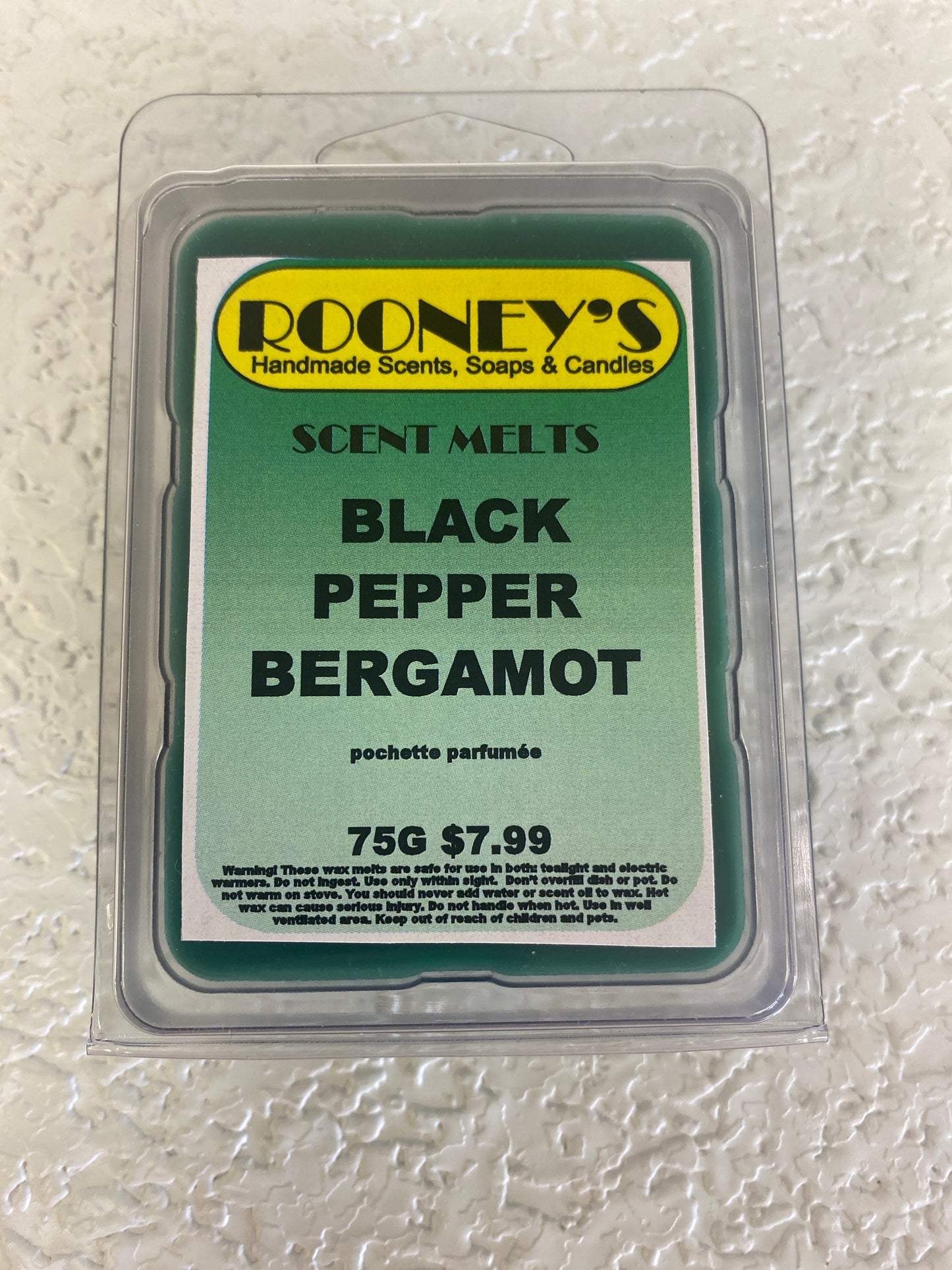 BLACK PEPPER BERGAMOT SCENT MELTS