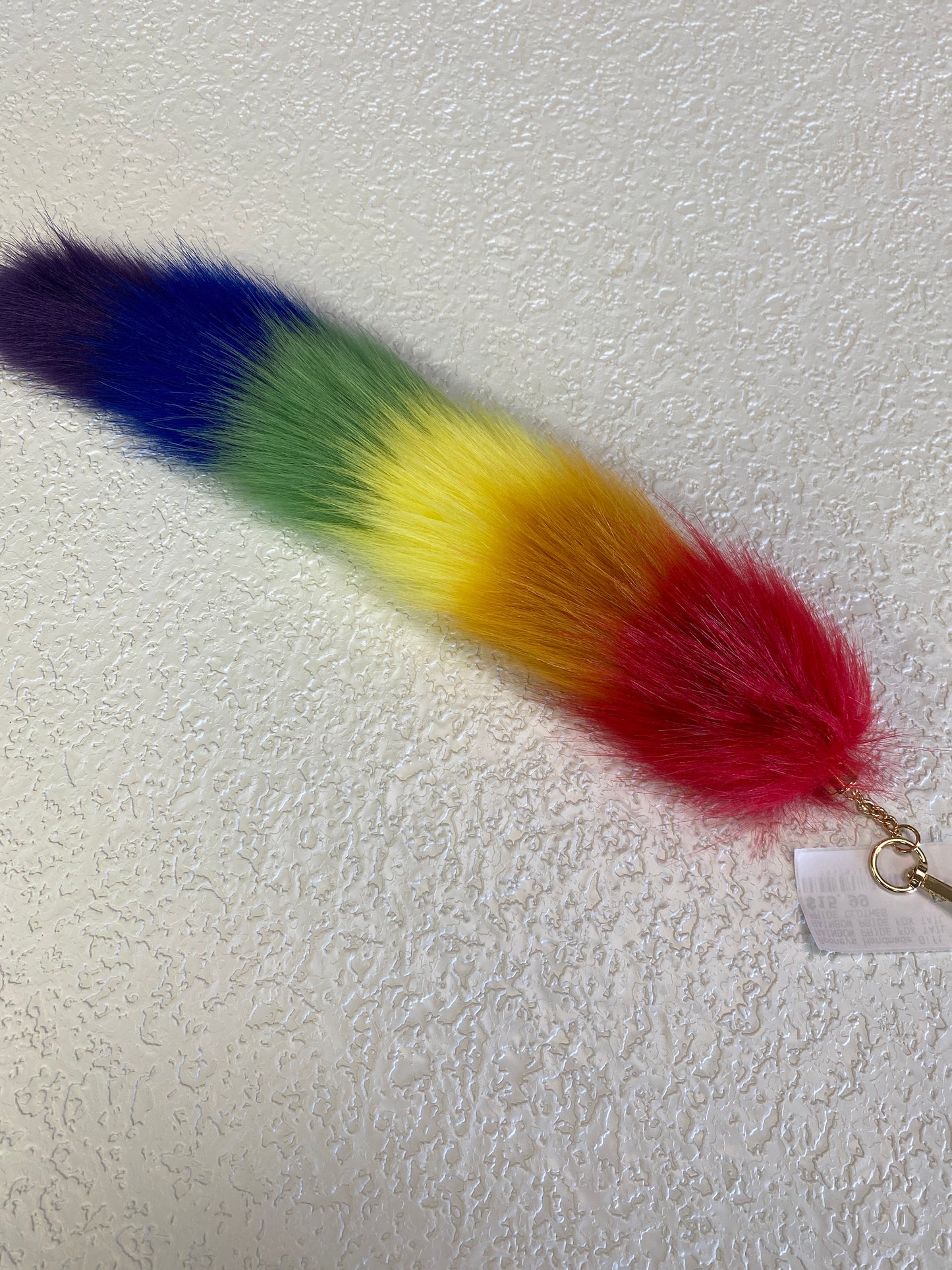 RAINBOW PRIDE FOX TAIL