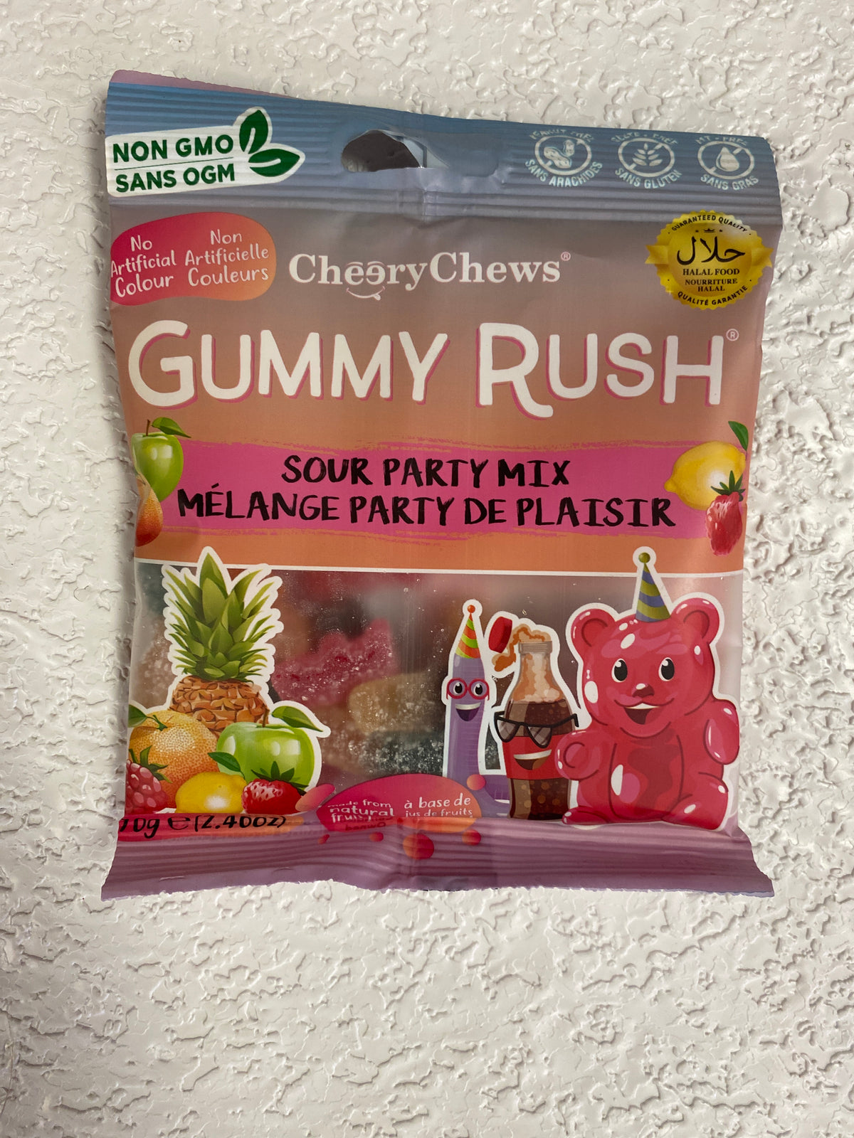 CHEERY CHEWS GUMMY RUSH SOUR PARTY MIX 70G
