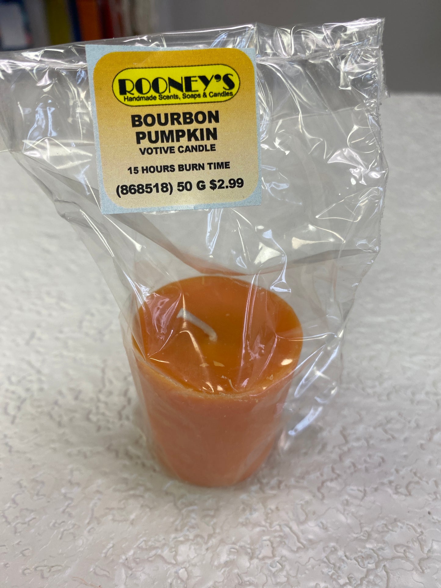 BOURBON PUMPKIN VOTIVE CANDLE