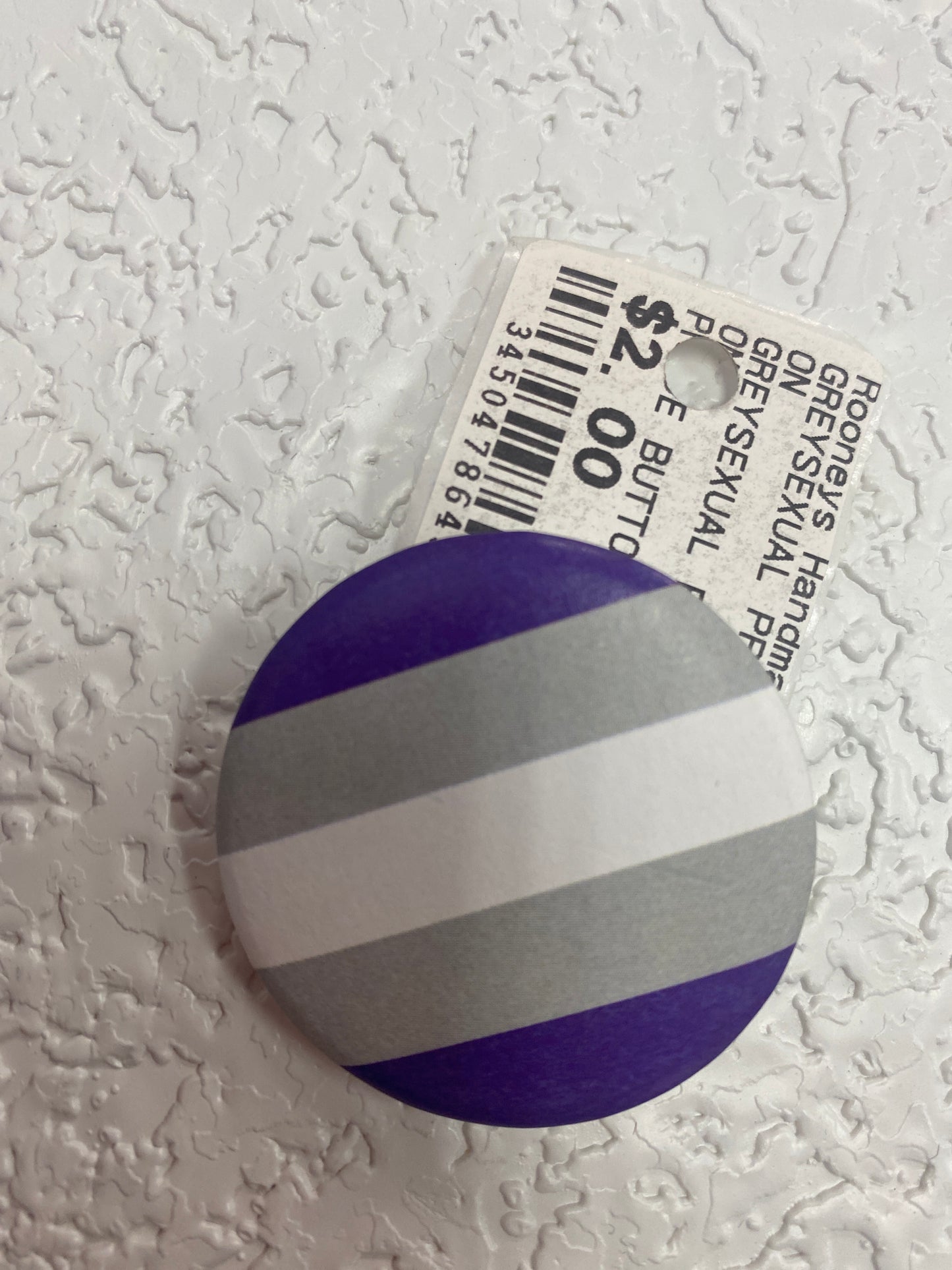 GREYSEXUAL PRIDE FLAG BUTTON