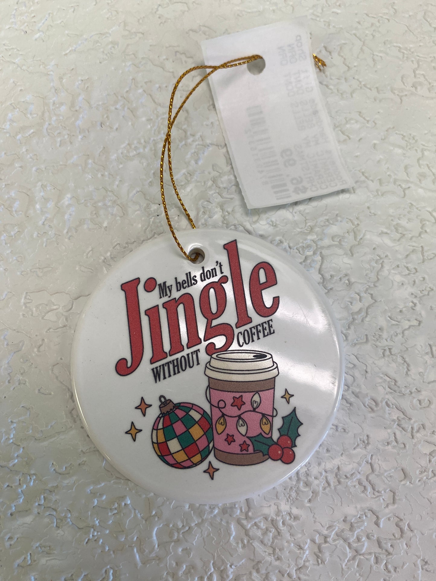 CERAMIC MY BELLS DONT ORN