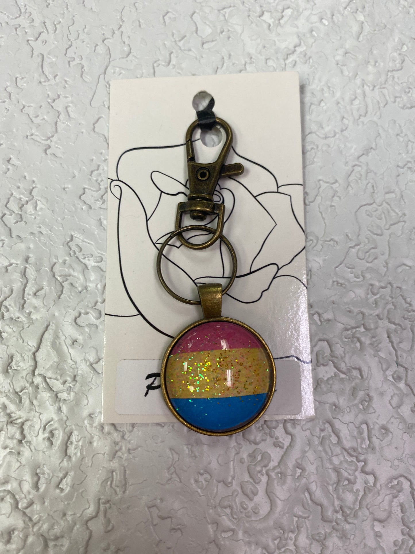 PRIDE GOLD KEYCHAIN