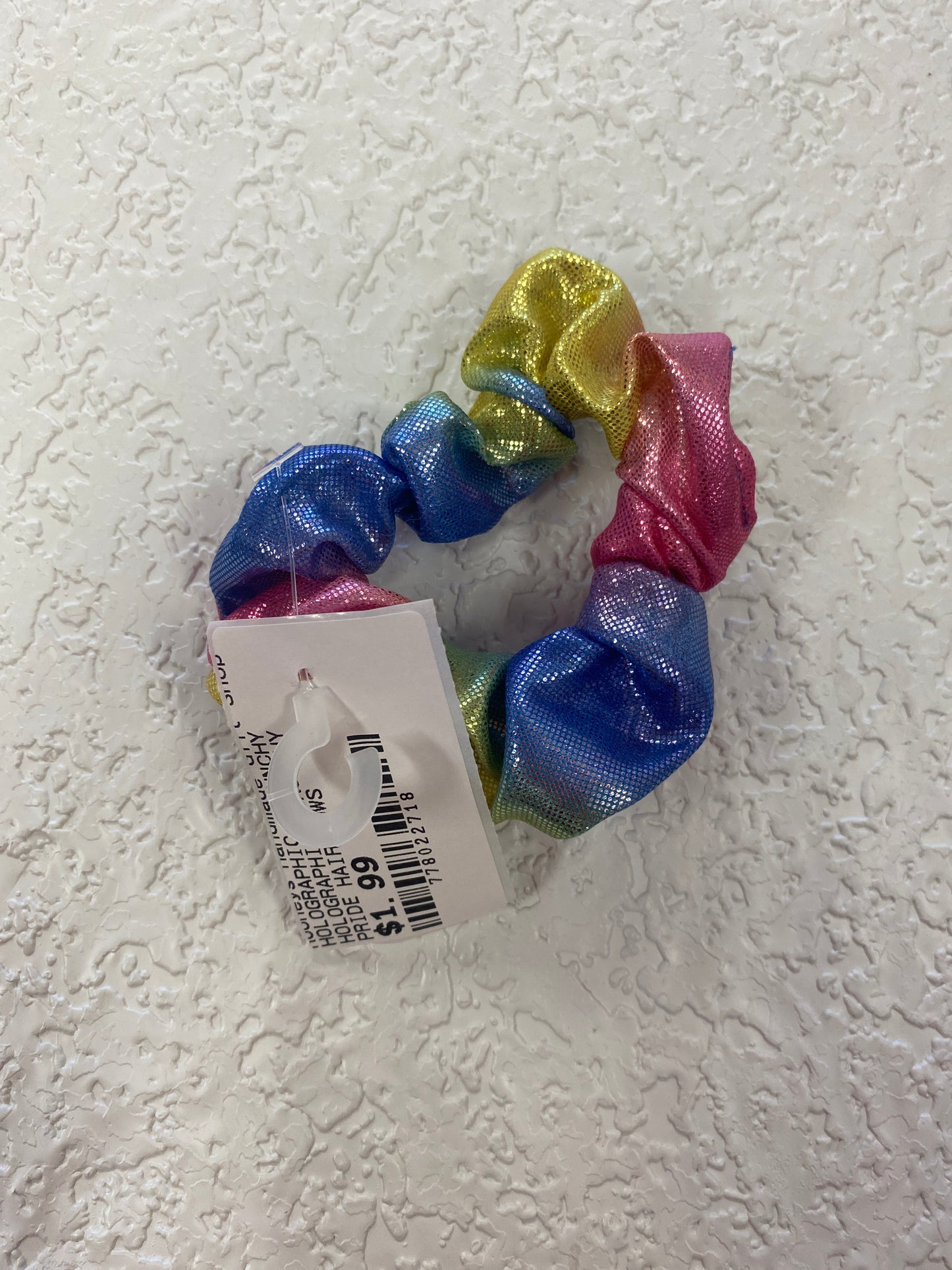3 COLOR RAINBOW SCRUNCHIE