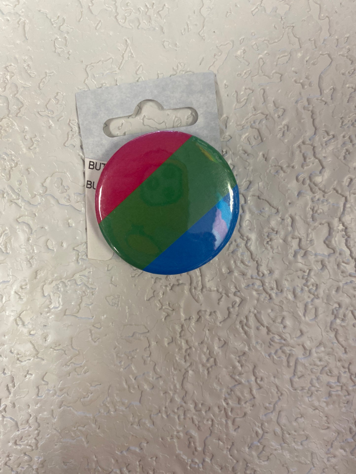 POLYSEXUAL PRIDE FLAG BUTTON