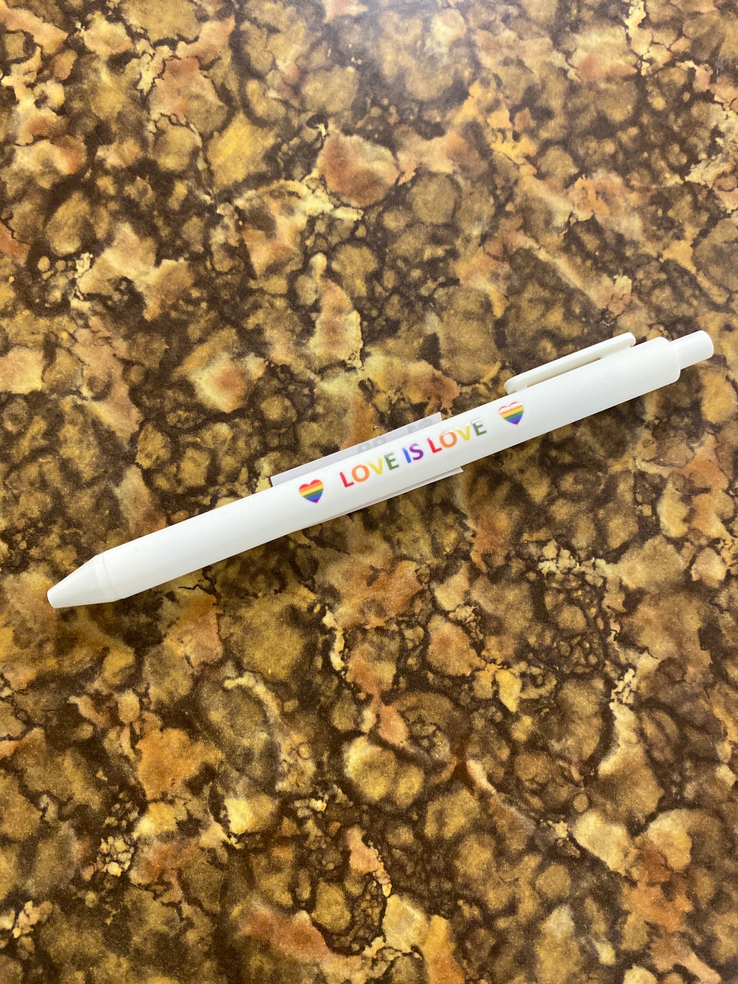 RAINBOW PRIDE WHITE PEN
