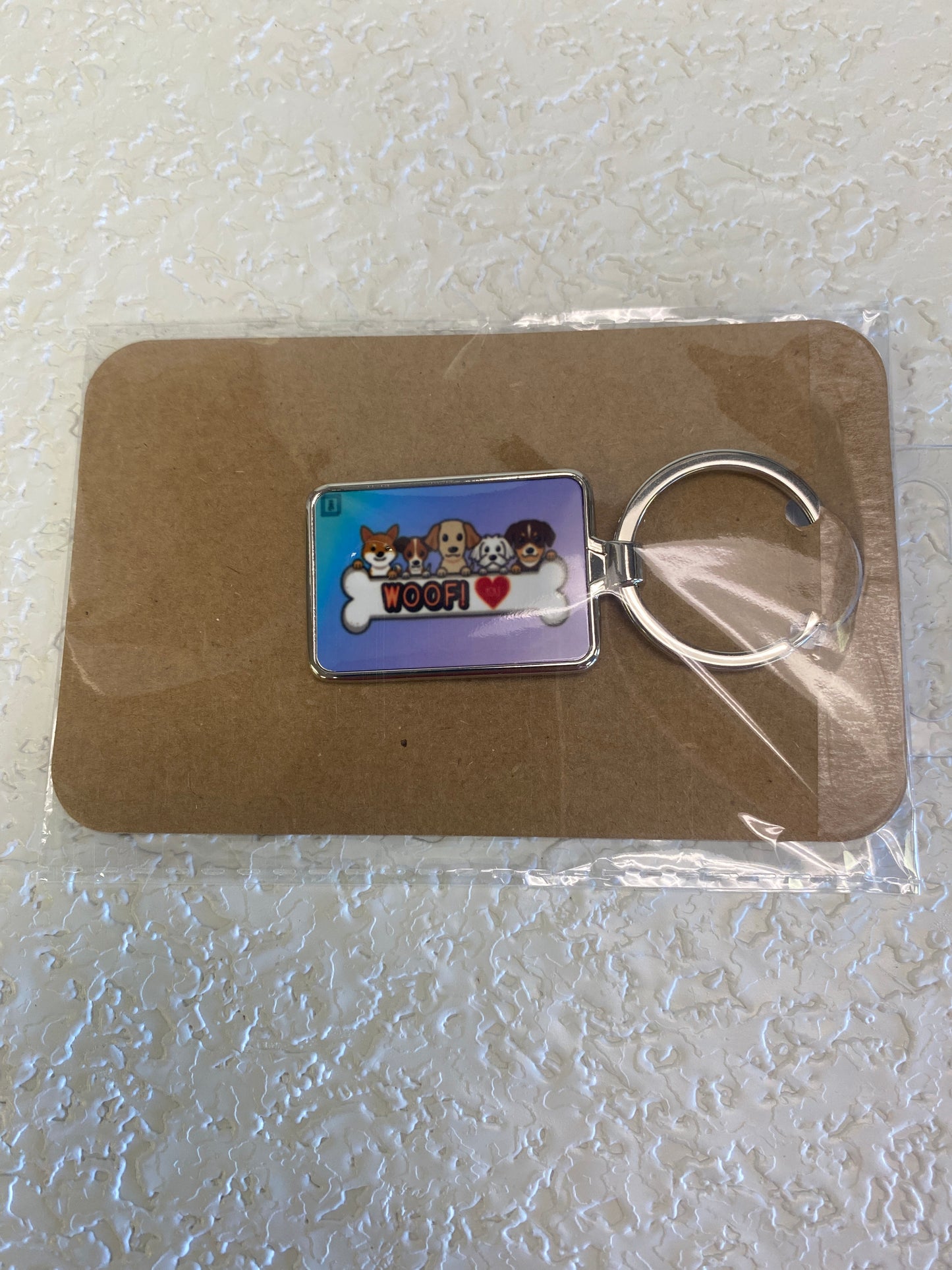 DOG WOOF KEYCHAIN