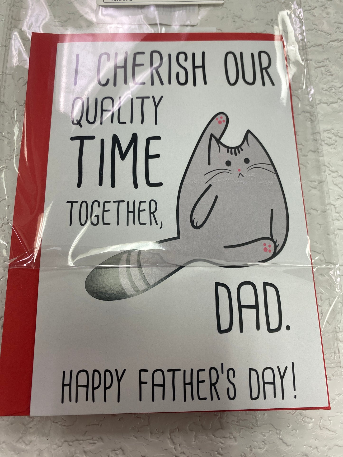 CAT DAD FATHERS DAY CARD
