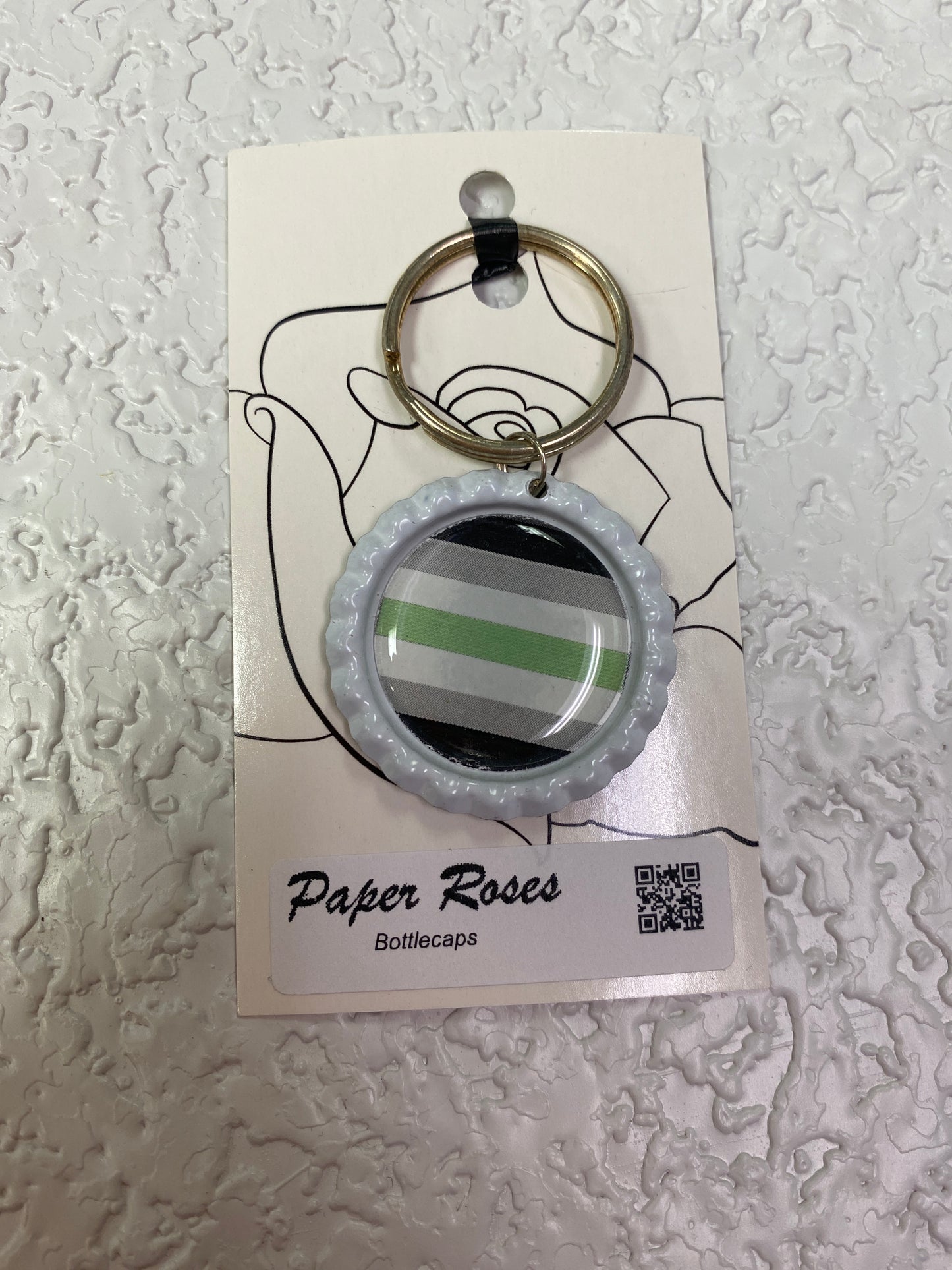 PRIDE BOTTLE CAP KEYCHAIN