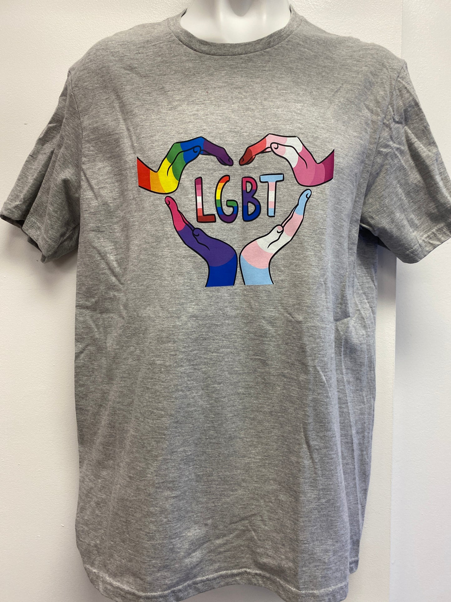 LGBT HANDS PRIDE GREY SHIRT